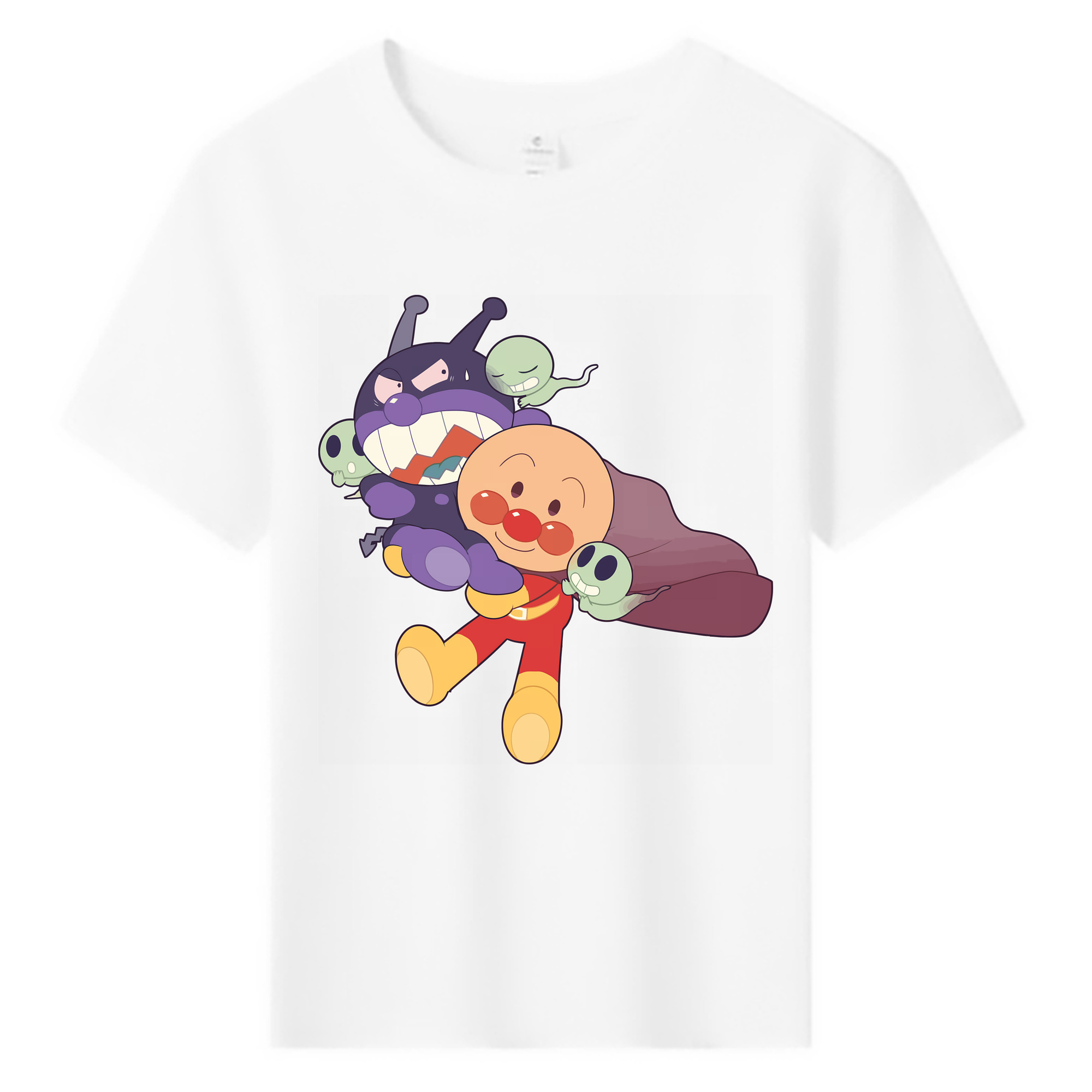 （画像用） アンパンマン Anpanman 綿100％キッズTシャツ（フロントプリント）