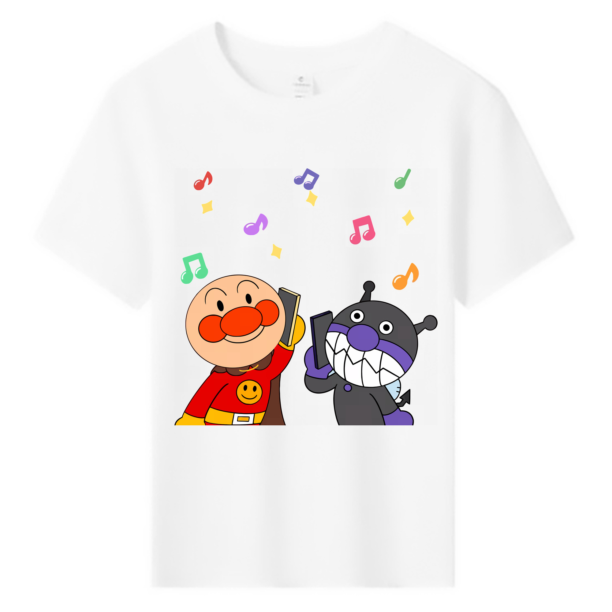 （画像用） アンパンマン Anpanman 綿100％キッズTシャツ（フロントプリント）