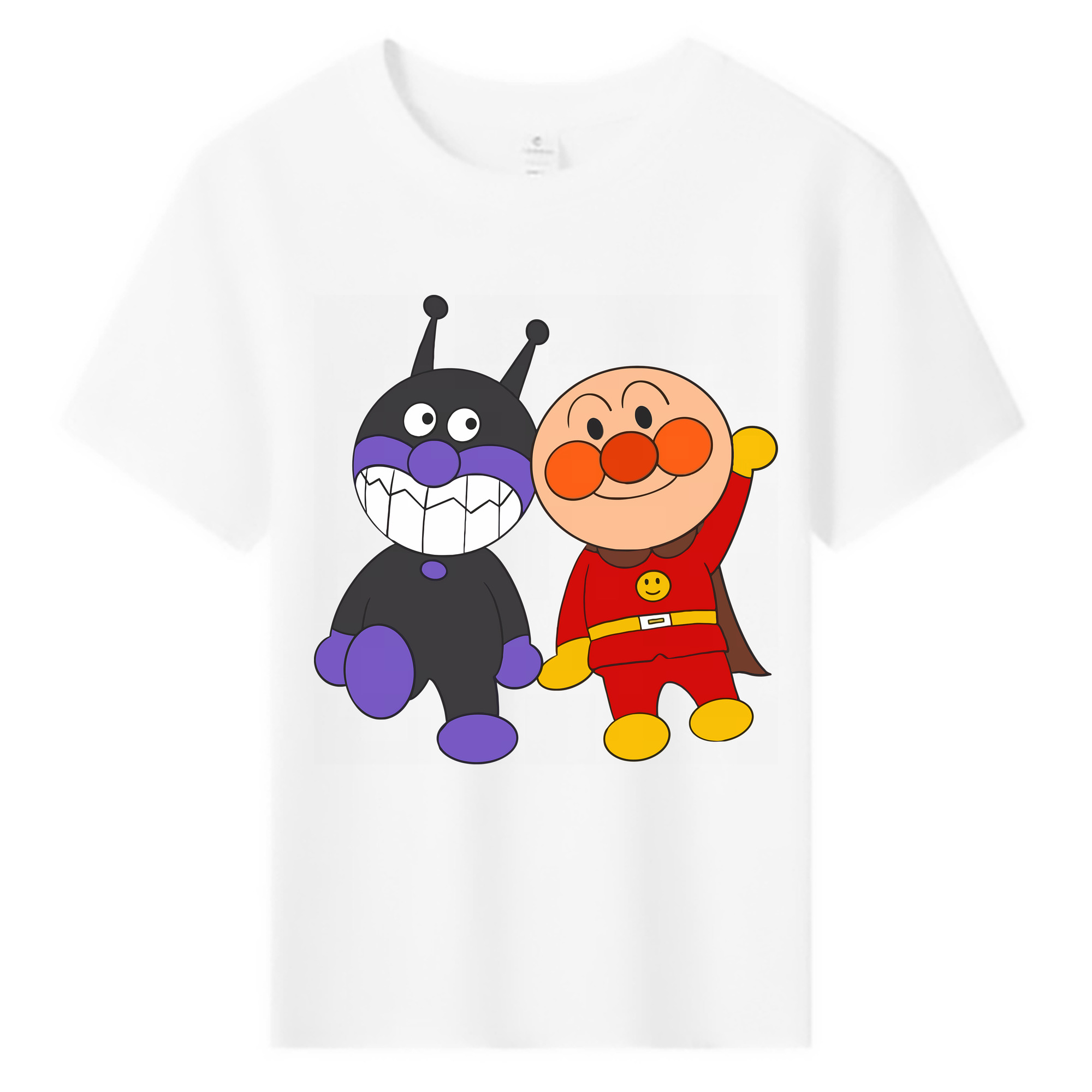 （画像用） アンパンマン Anpanman 綿100％キッズTシャツ（フロントプリント）
