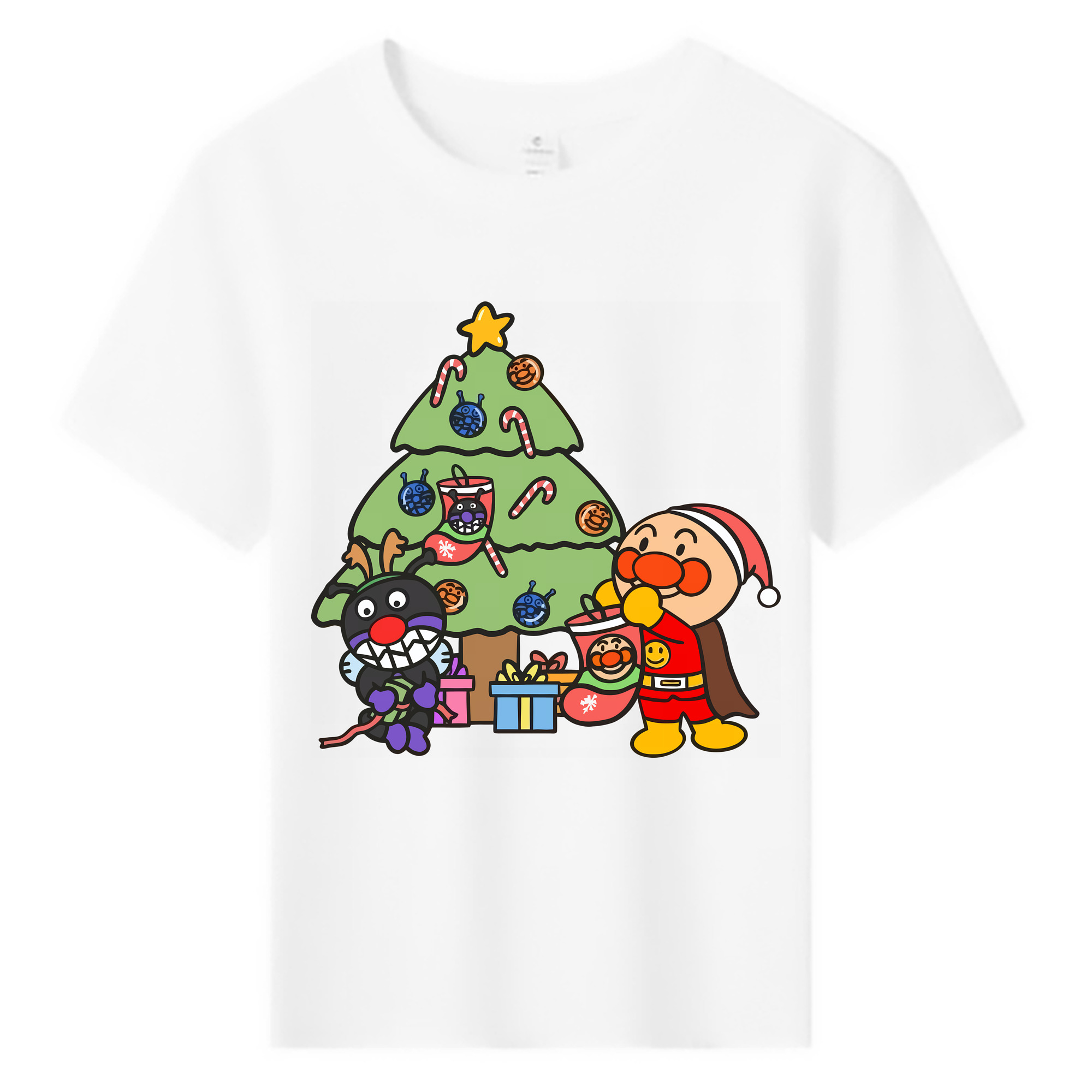 （画像用） アンパンマン Anpanman 綿100％キッズTシャツ（フロントプリント）