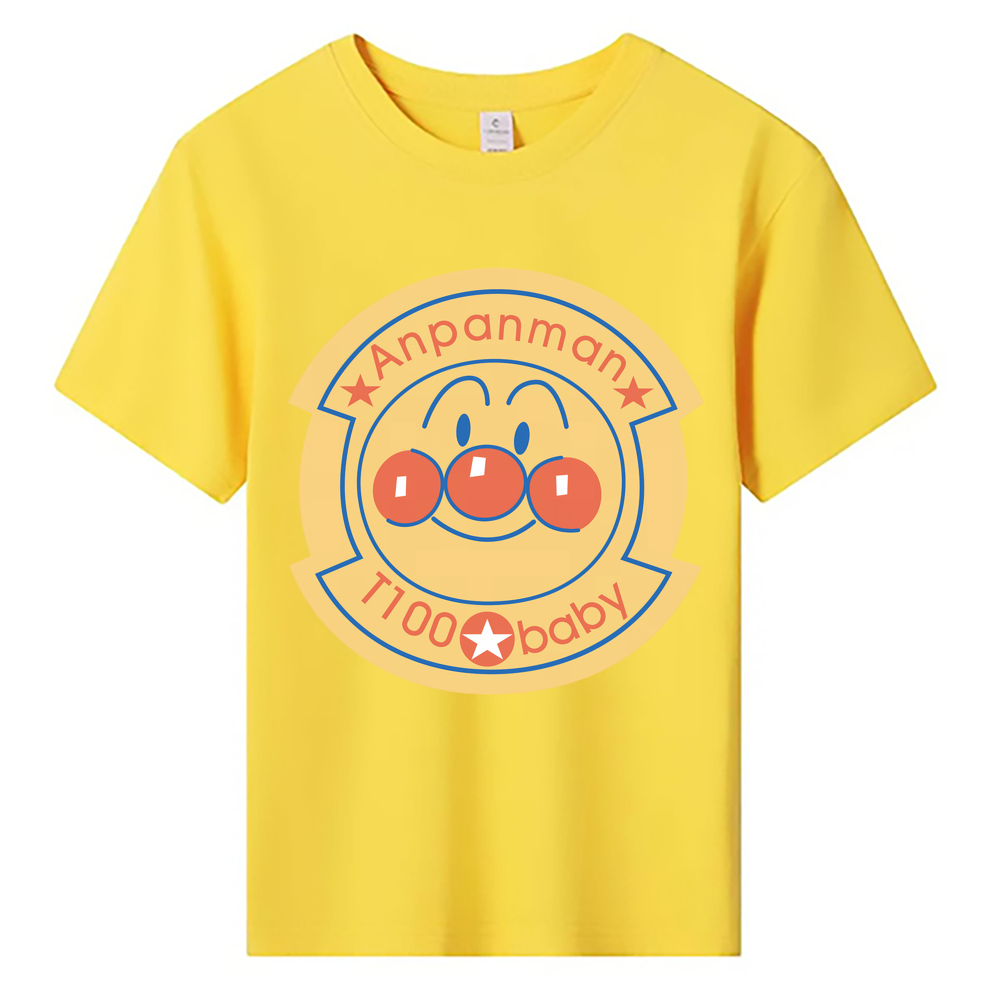 （画像用） アンパンマン Anpanman 綿100％キッズTシャツ（フロントプリント）