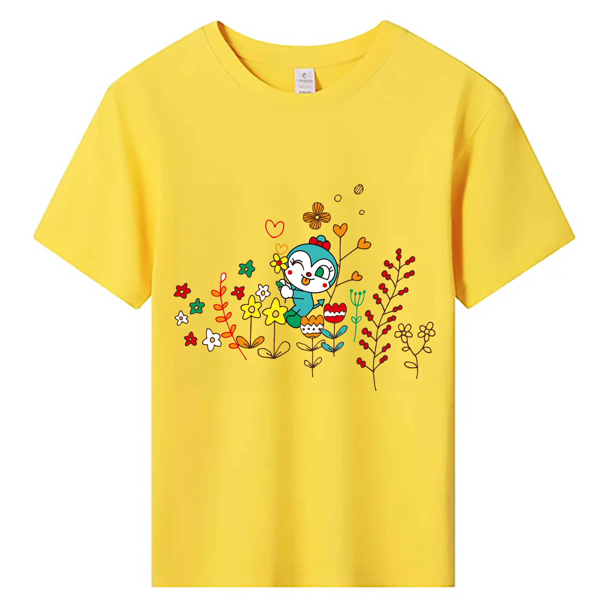 （画像用） アンパンマン Anpanman 綿100％キッズTシャツ（フロントプリント）