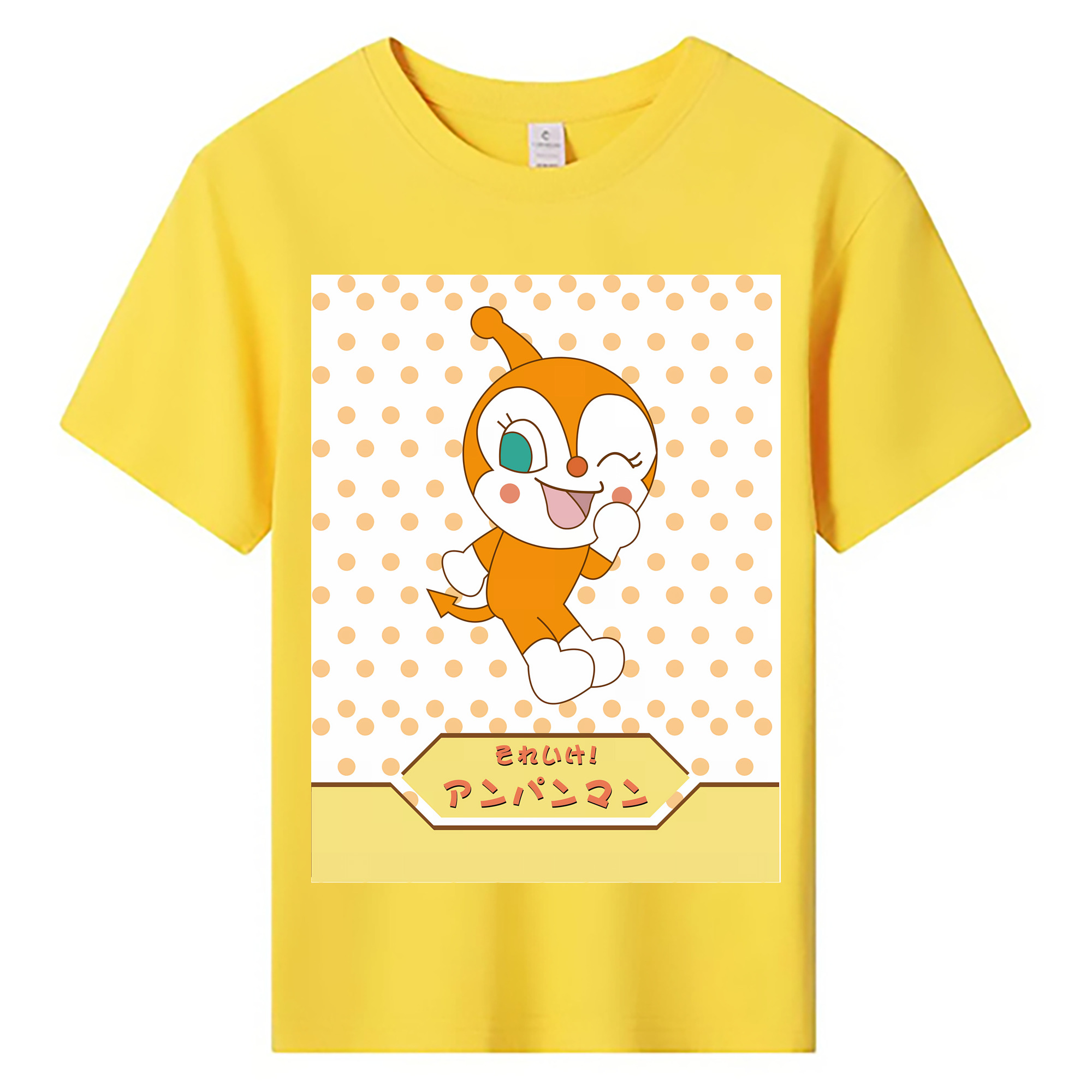 （画像用） アンパンマン Anpanman 綿100％キッズTシャツ（フロントプリント）