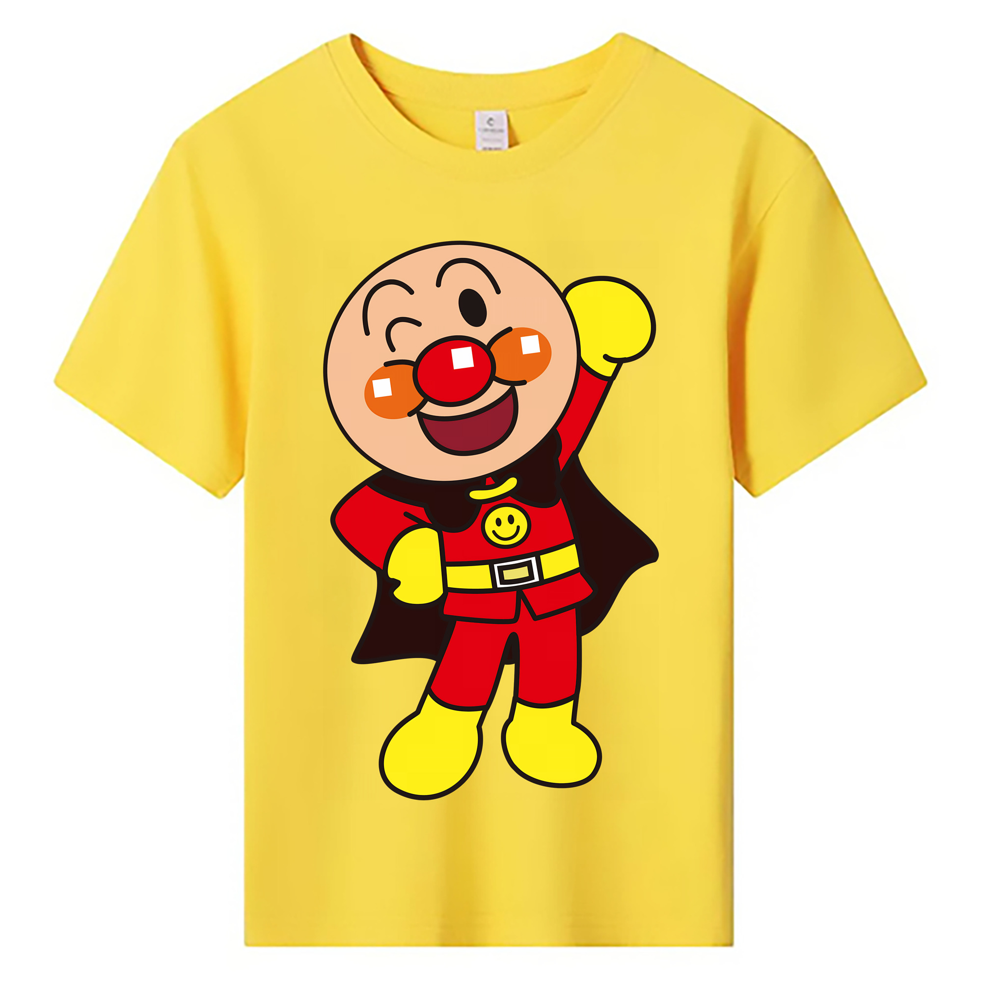（画像用） アンパンマン Anpanman 綿100％キッズTシャツ（フロントプリント）