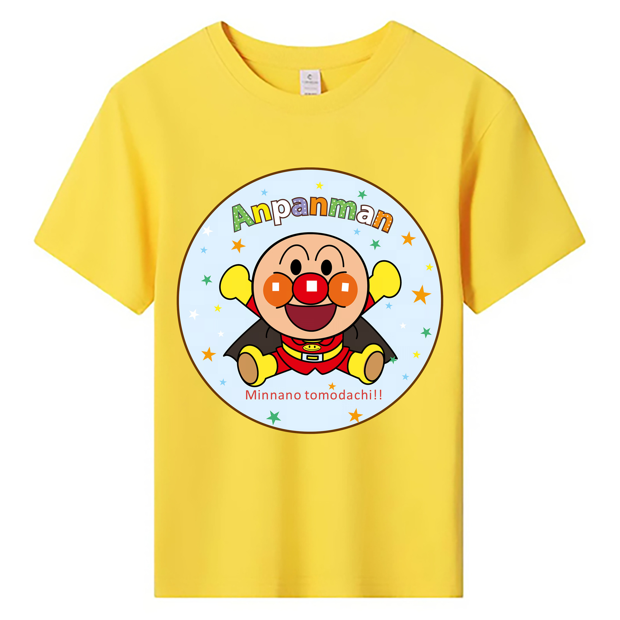 （画像用） アンパンマン Anpanman 綿100％キッズTシャツ（フロントプリント）