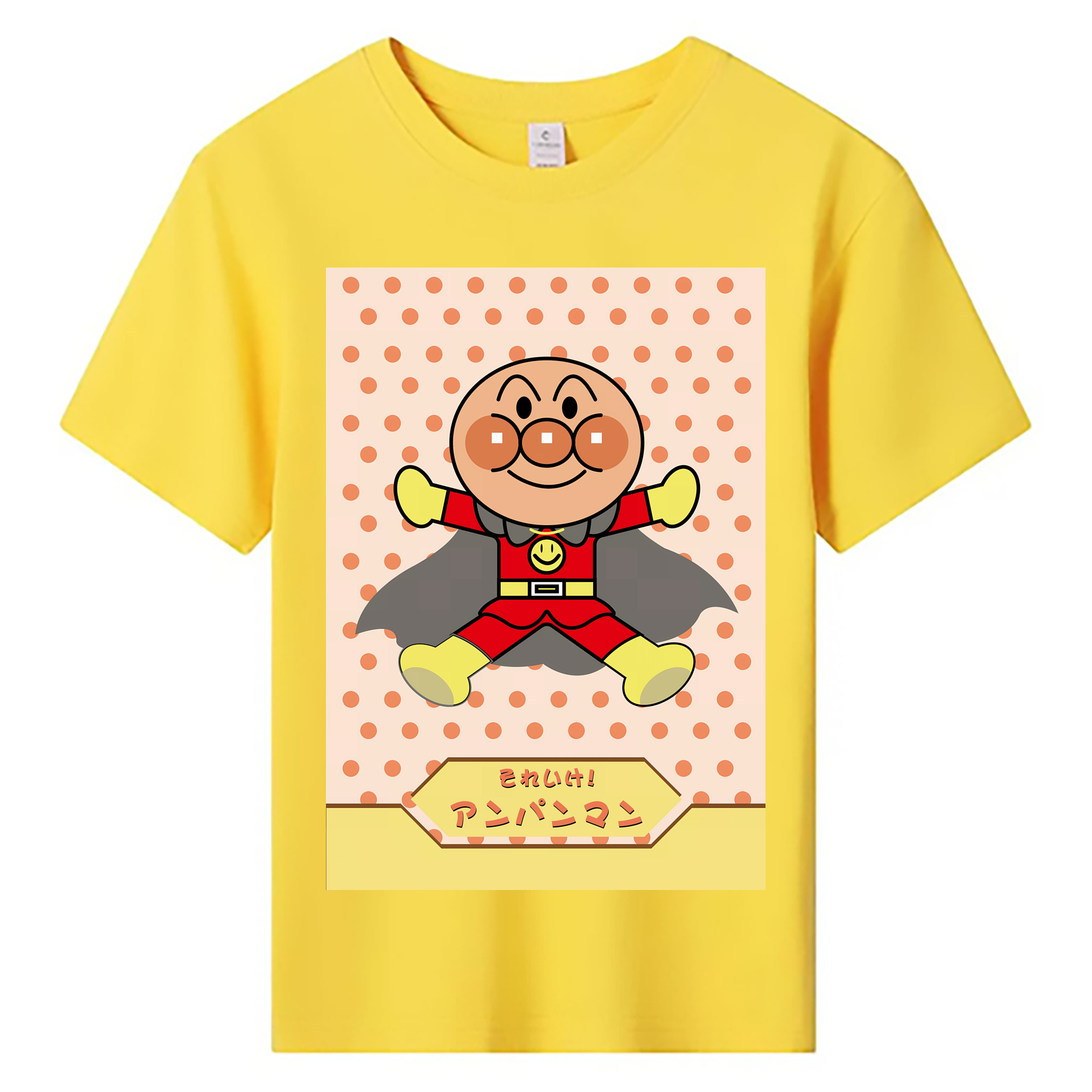 （画像用） アンパンマン Anpanman 綿100％キッズTシャツ（フロントプリント）