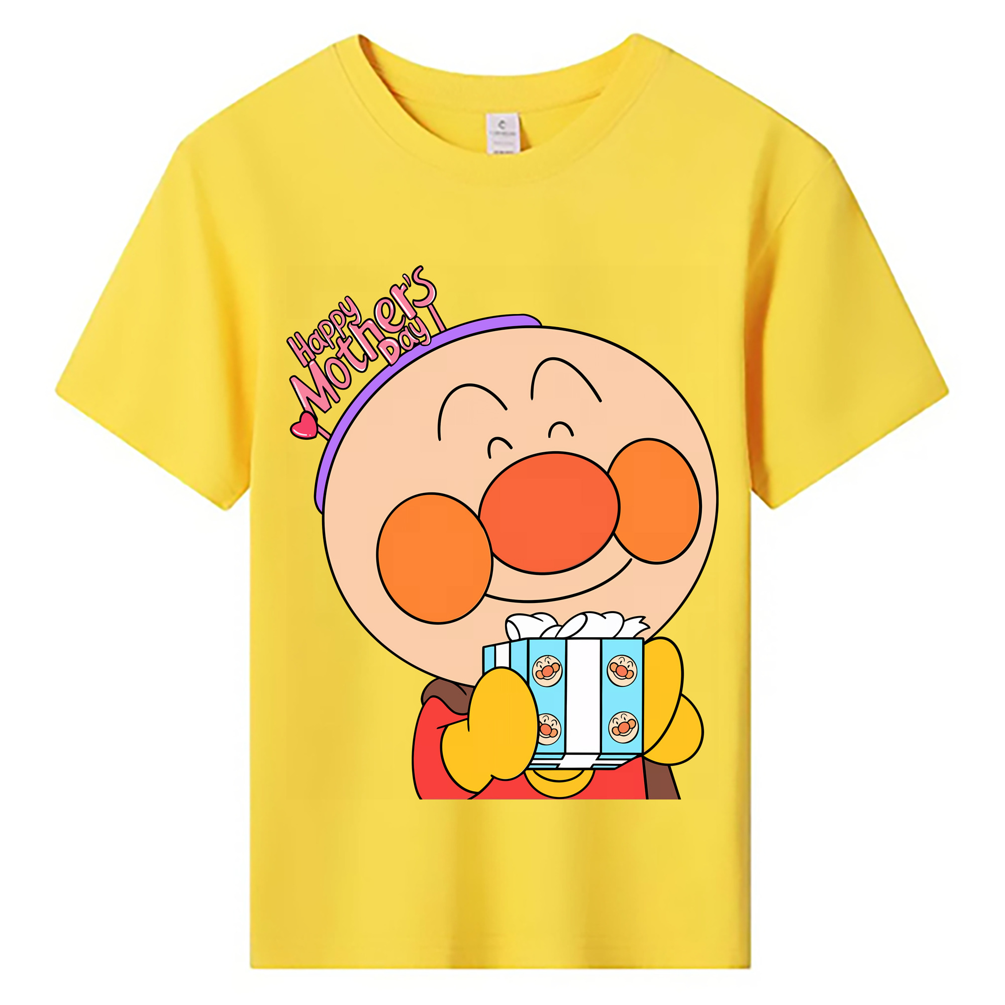 （画像用） アンパンマン Anpanman 綿100％キッズTシャツ（フロントプリント）