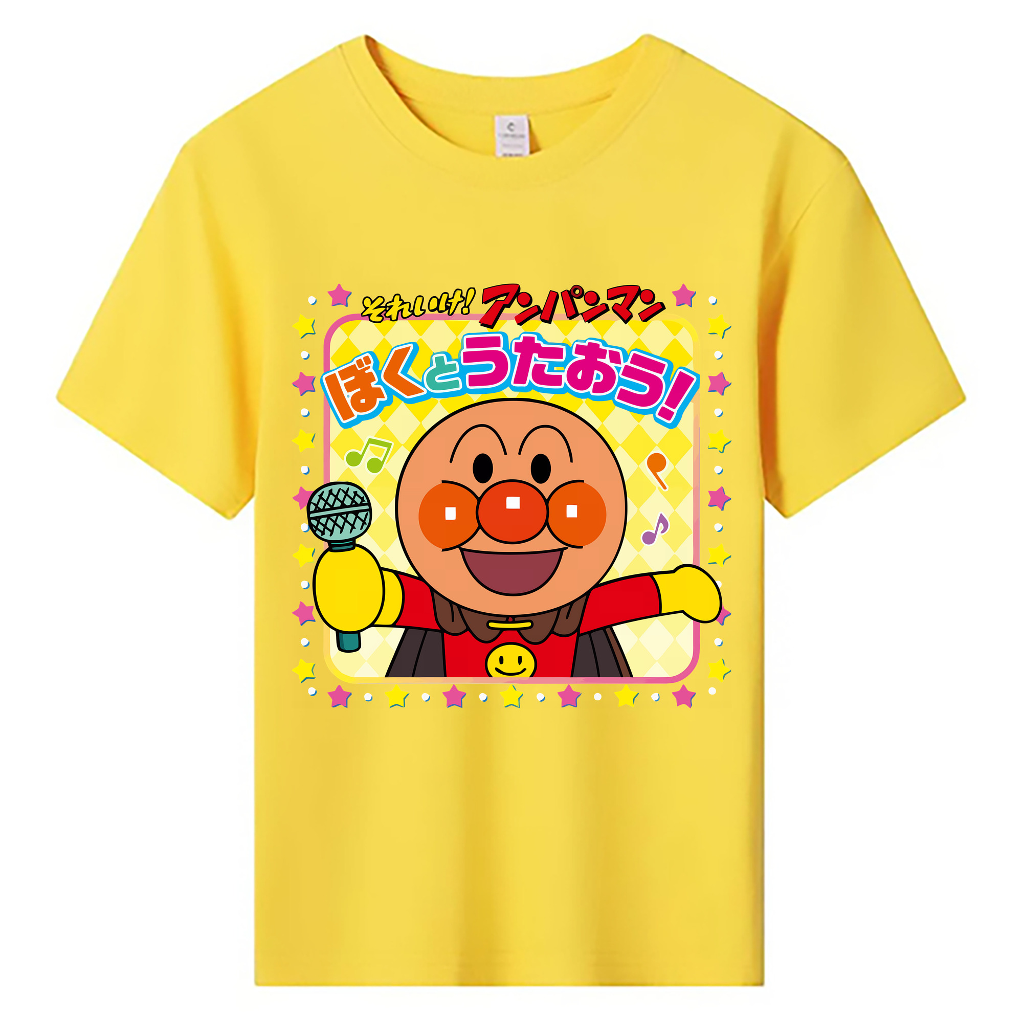 （画像用） アンパンマン Anpanman 綿100％キッズTシャツ（フロントプリント）