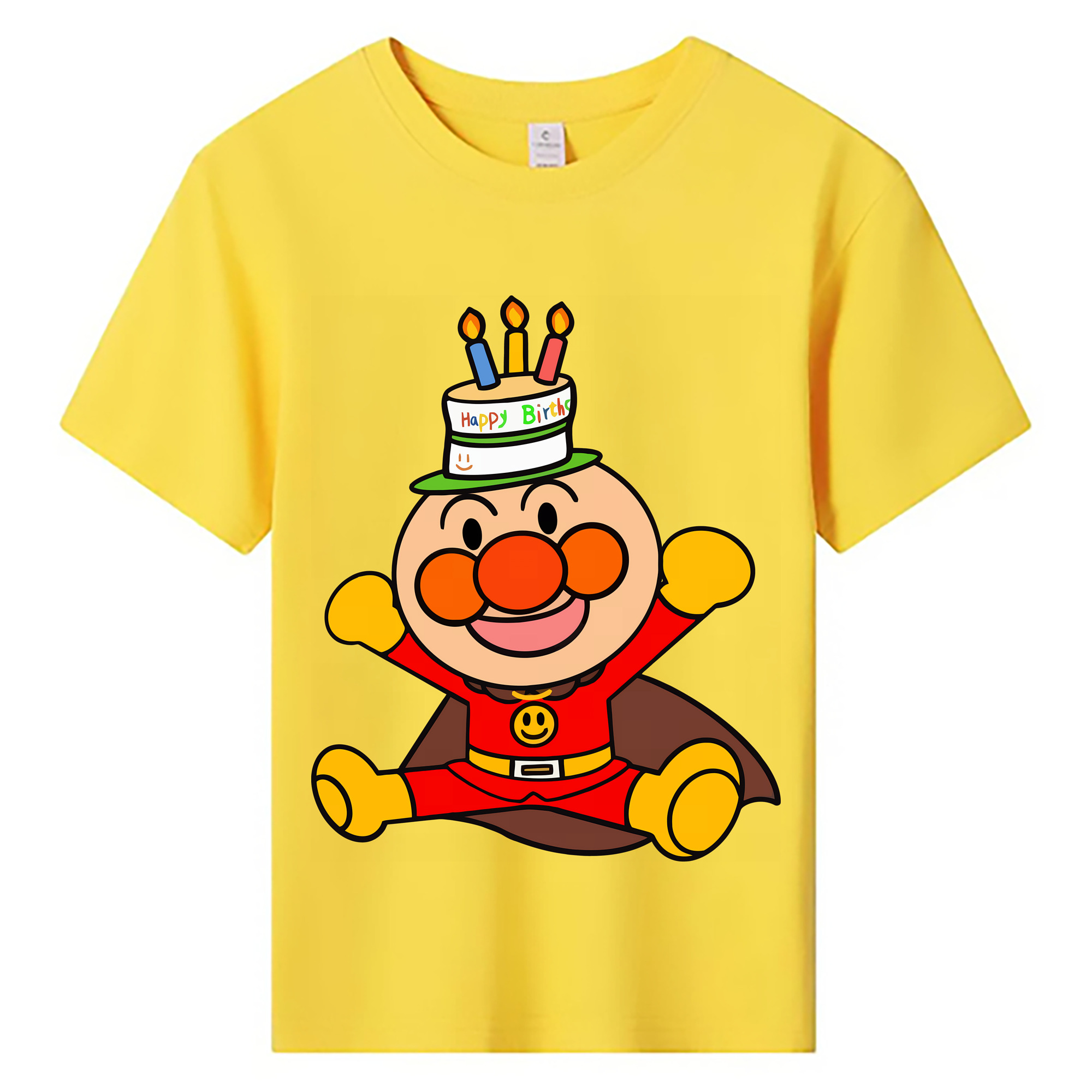（画像用） アンパンマン Anpanman 綿100％キッズTシャツ（フロントプリント）