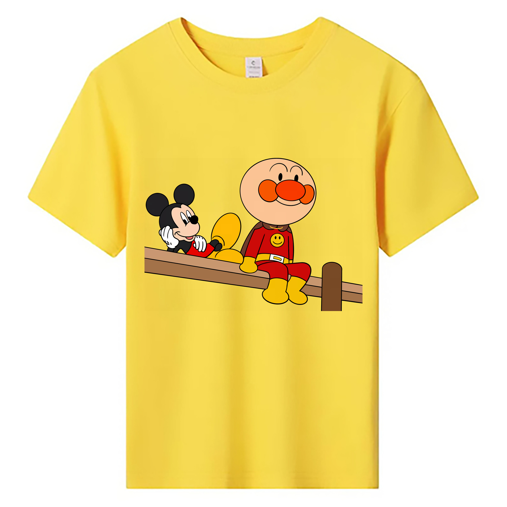 （画像用） アンパンマン Anpanman 綿100％キッズTシャツ（フロントプリント）