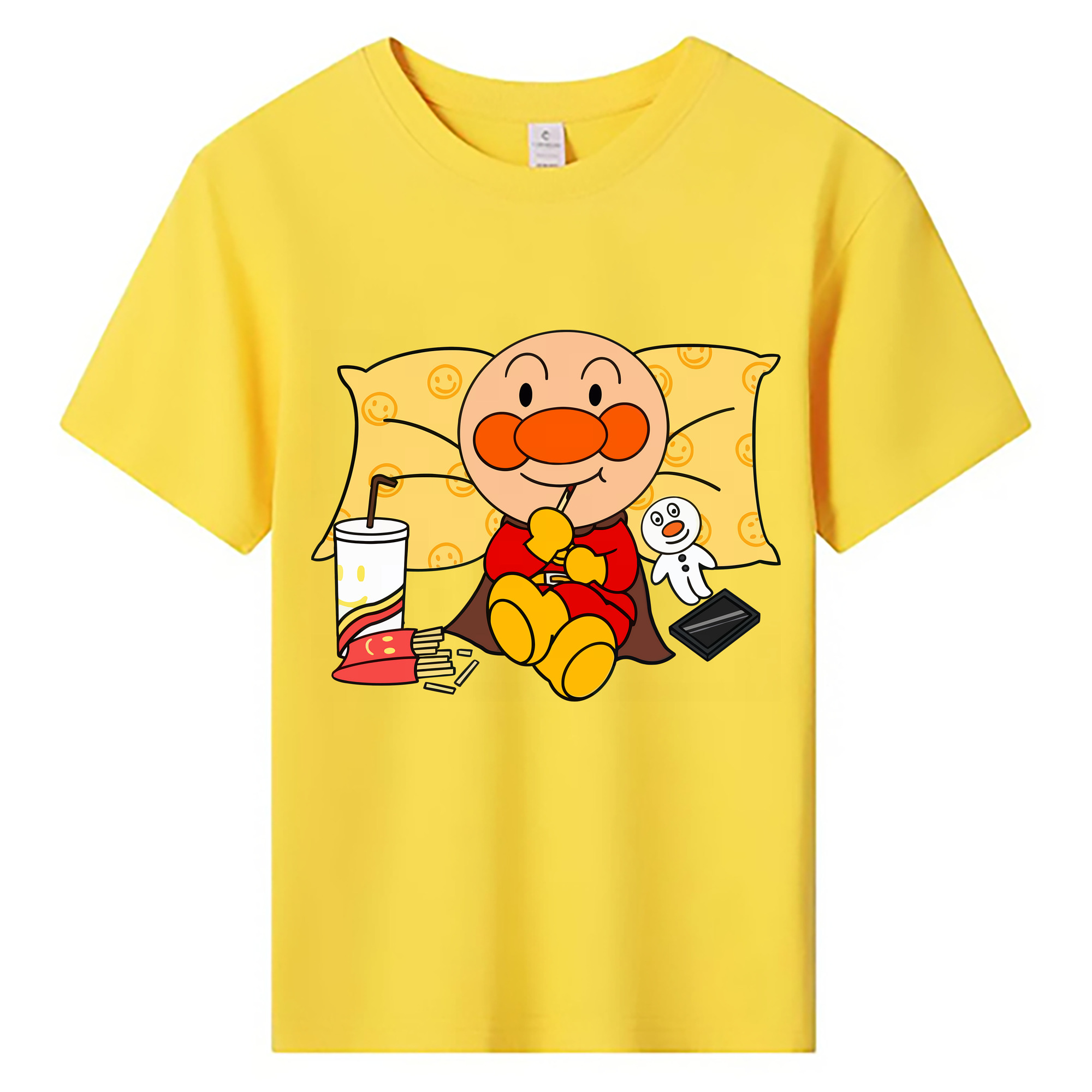（画像用） アンパンマン Anpanman 綿100％キッズTシャツ（フロントプリント）
