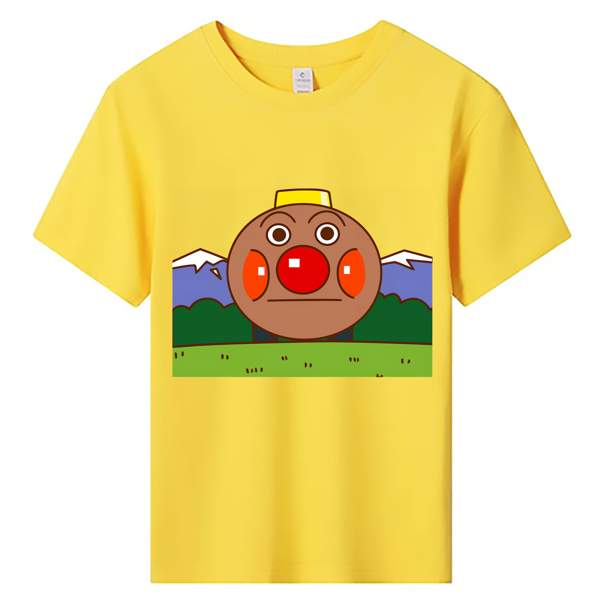 （画像用） アンパンマン Anpanman 綿100％キッズTシャツ（フロントプリント）