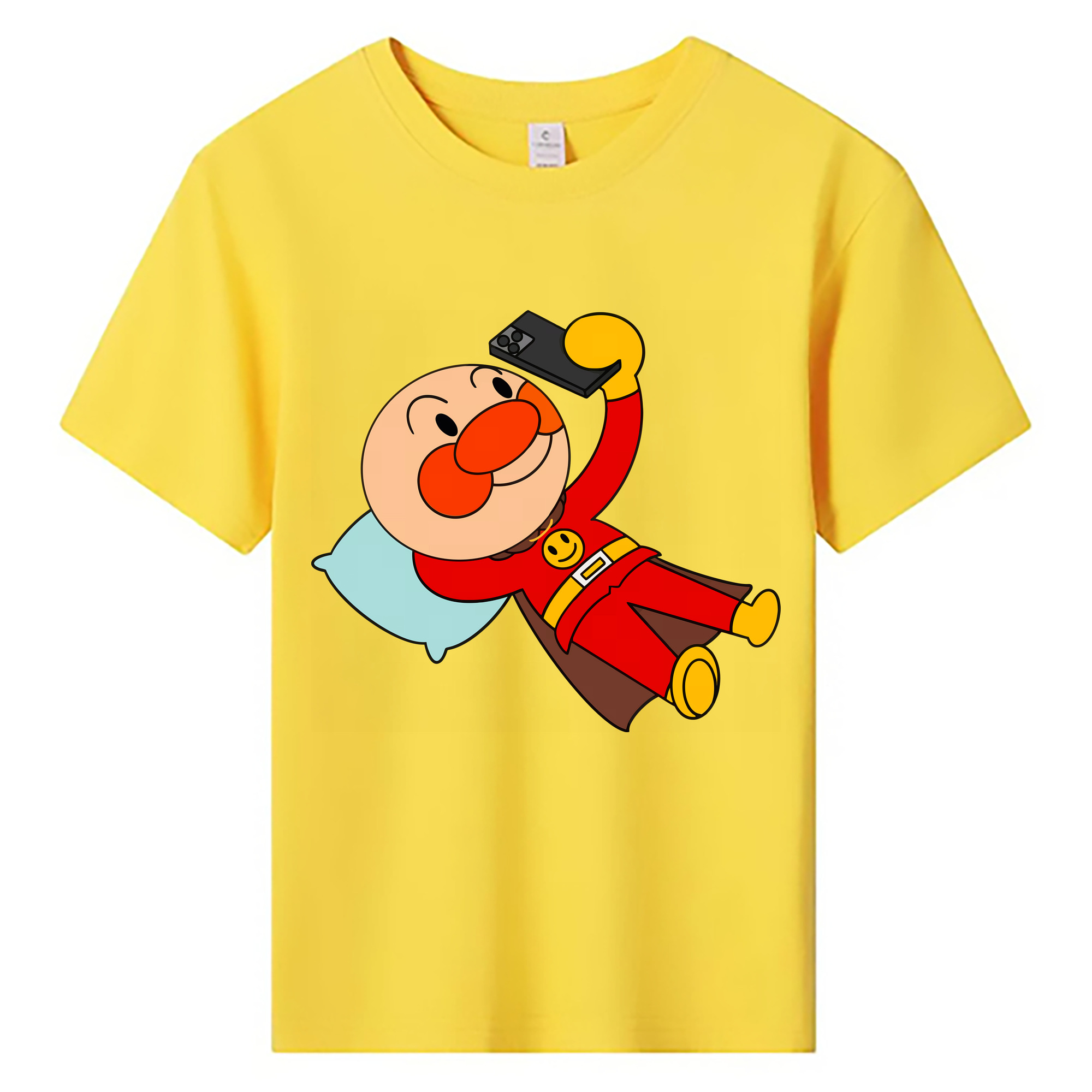 （画像用） アンパンマン Anpanman 綿100％キッズTシャツ（フロントプリント）