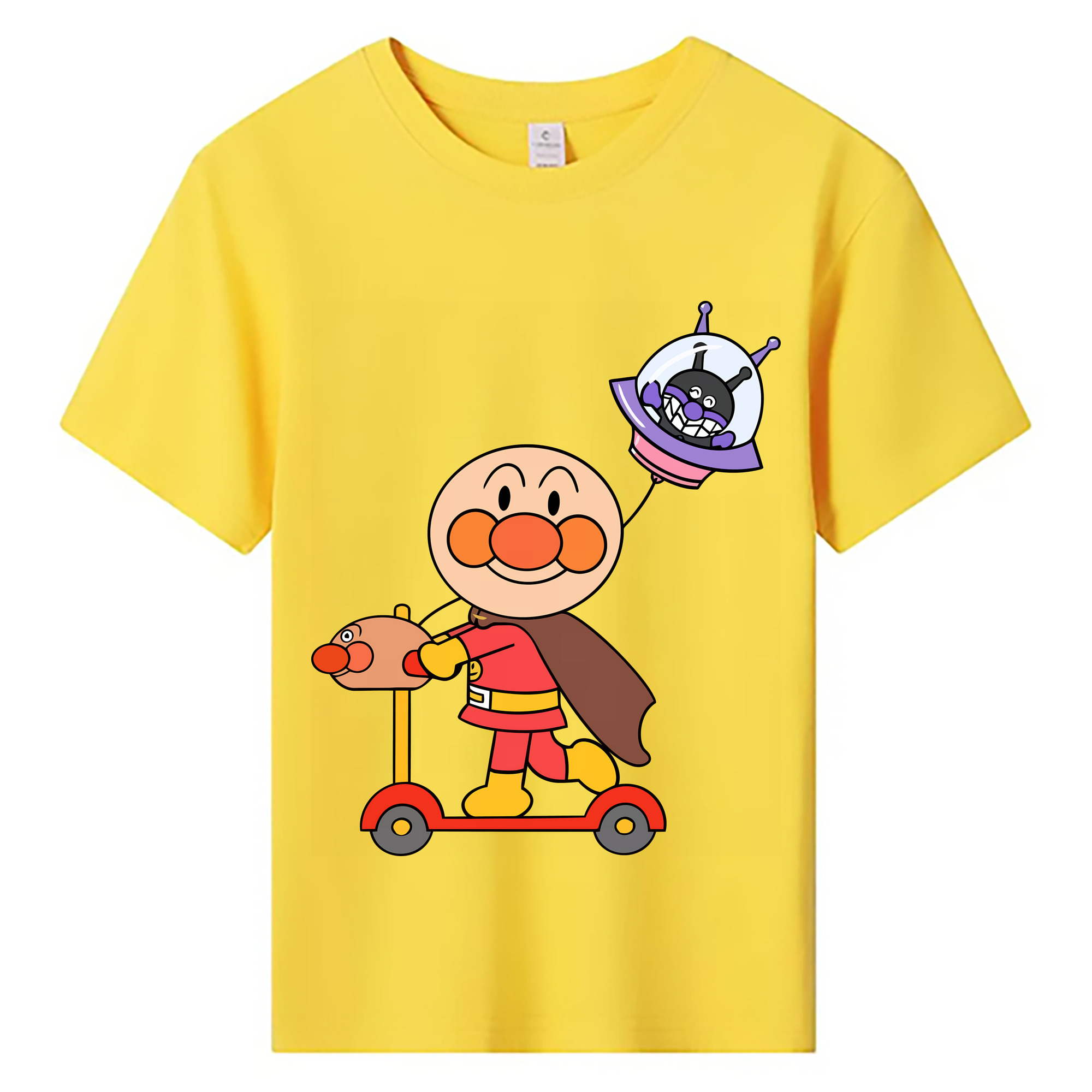 （画像用） アンパンマン Anpanman 綿100％キッズTシャツ（フロントプリント）