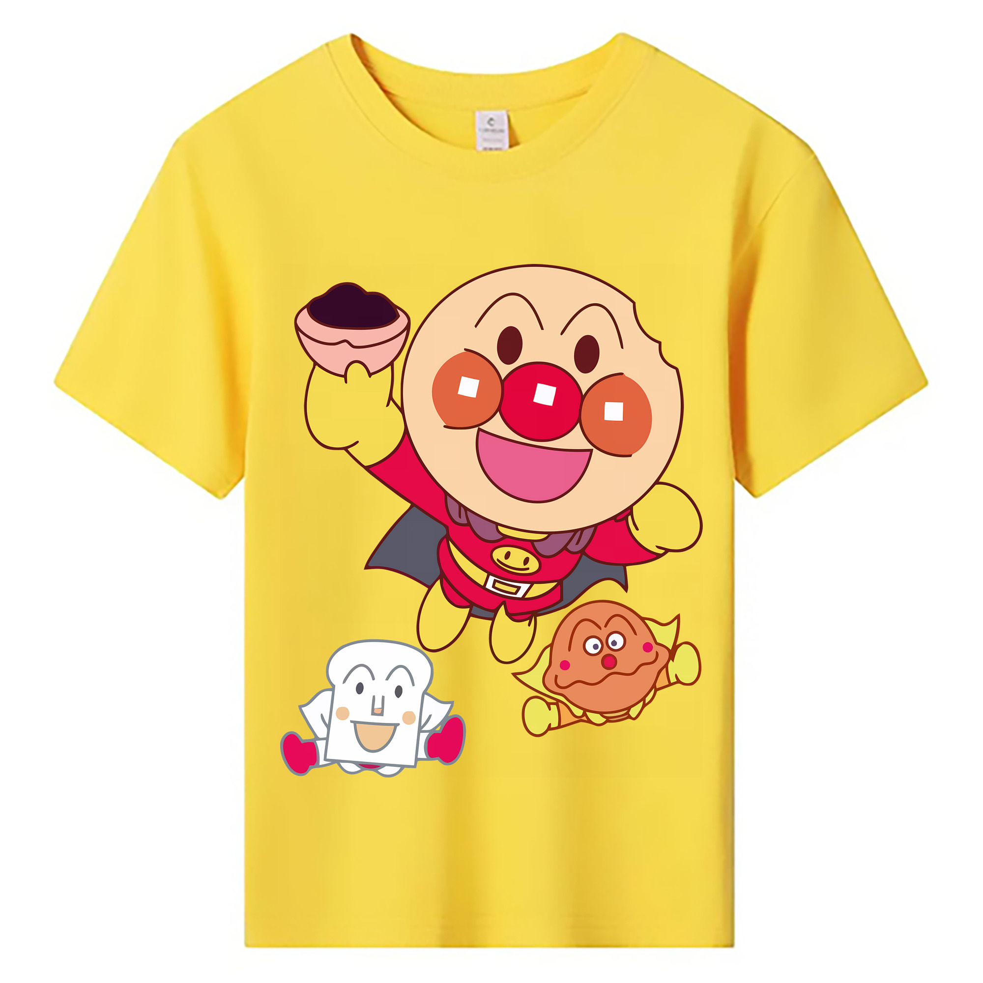 （画像用） アンパンマン Anpanman 綿100％キッズTシャツ（フロントプリント）