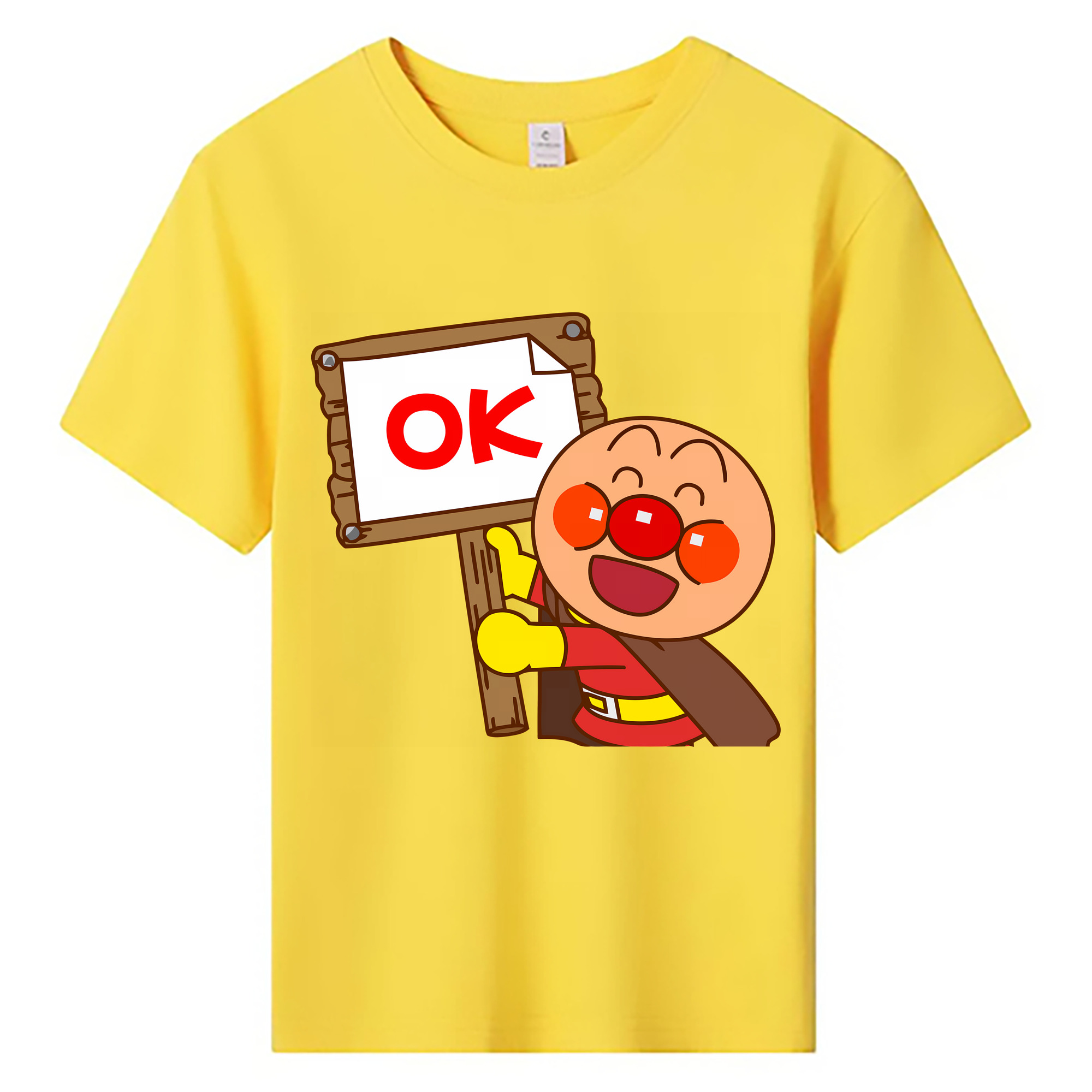 （画像用） アンパンマン Anpanman 綿100％キッズTシャツ（フロントプリント）
