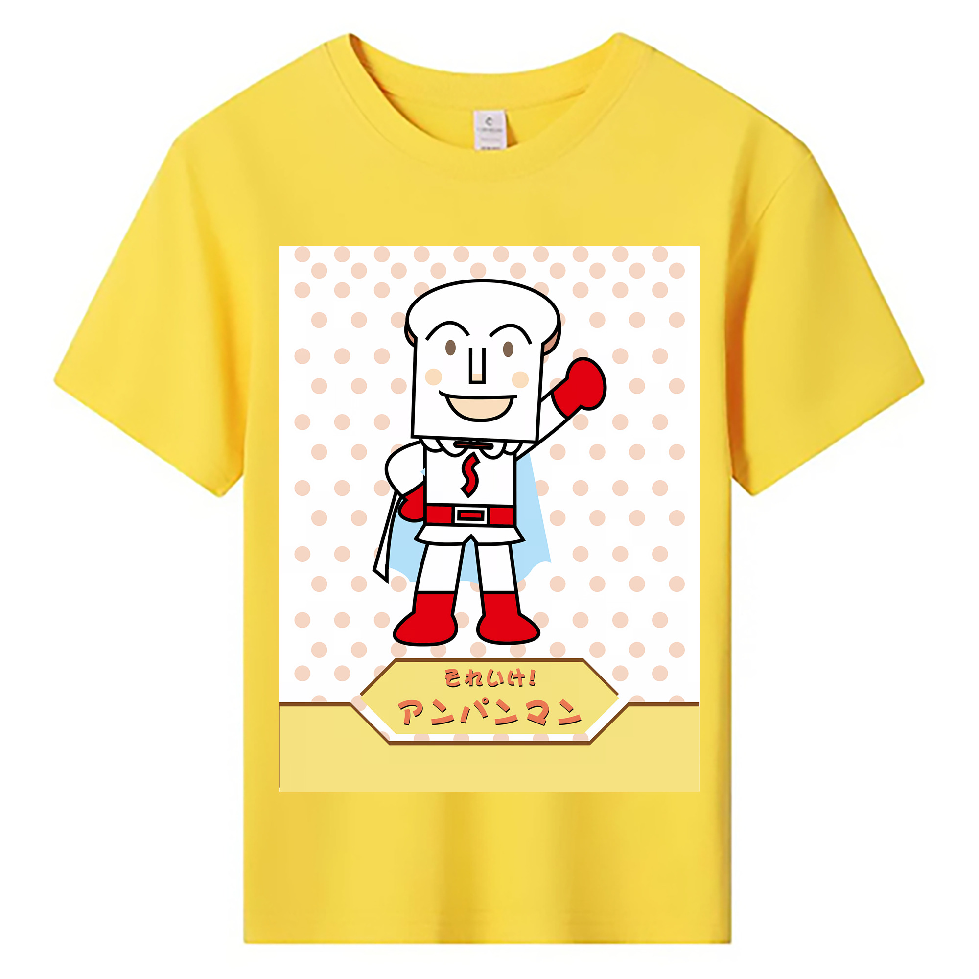 （画像用） アンパンマン Anpanman 綿100％キッズTシャツ（フロントプリント）