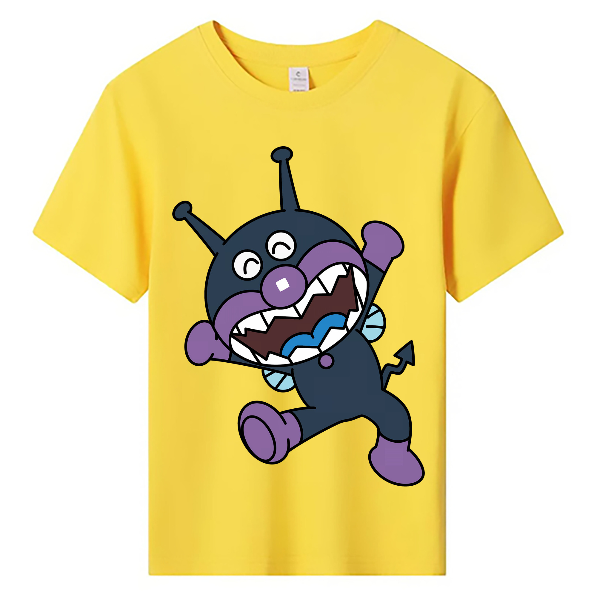 （画像用） アンパンマン Anpanman 綿100％キッズTシャツ（フロントプリント）