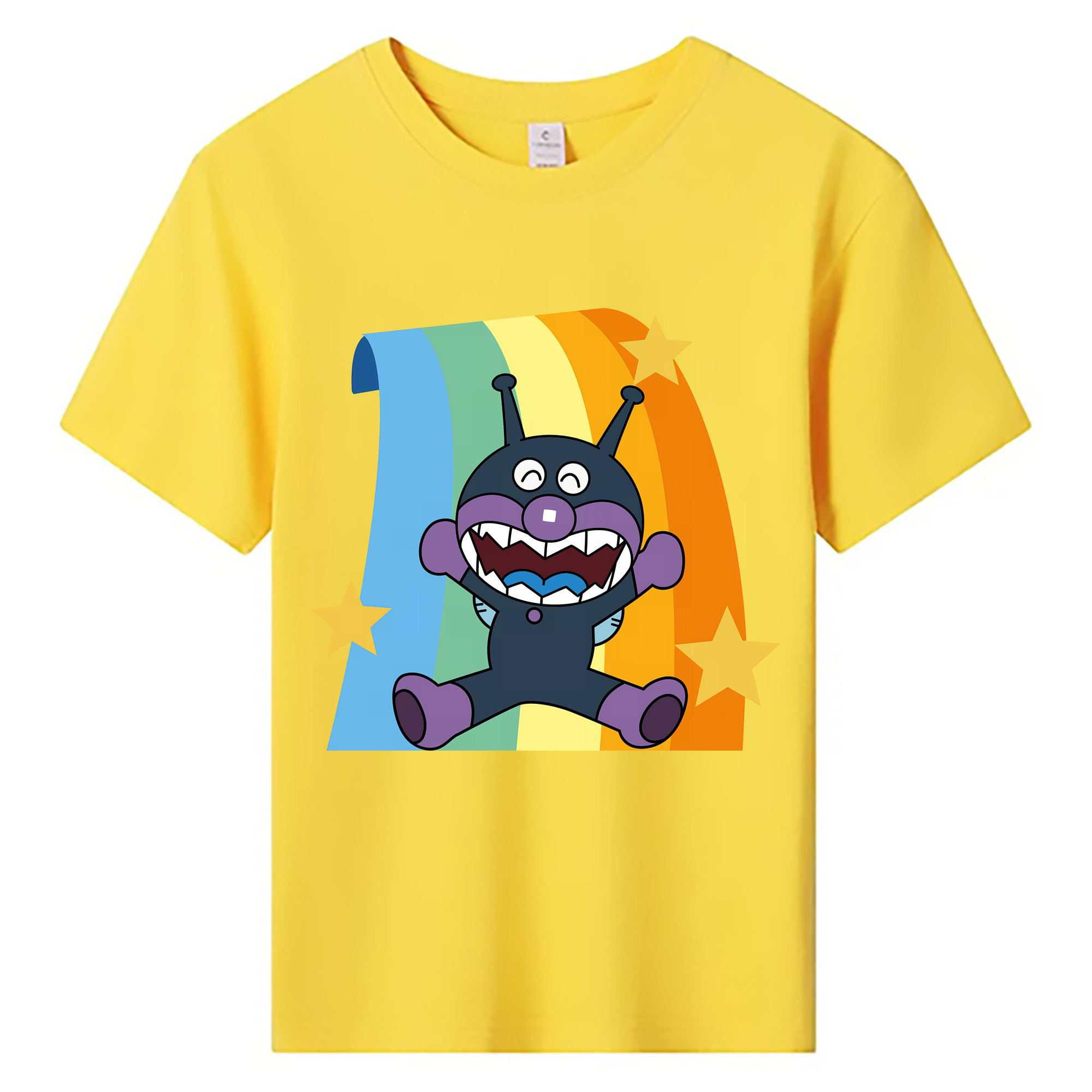 （画像用） アンパンマン Anpanman 綿100％キッズTシャツ（フロントプリント）