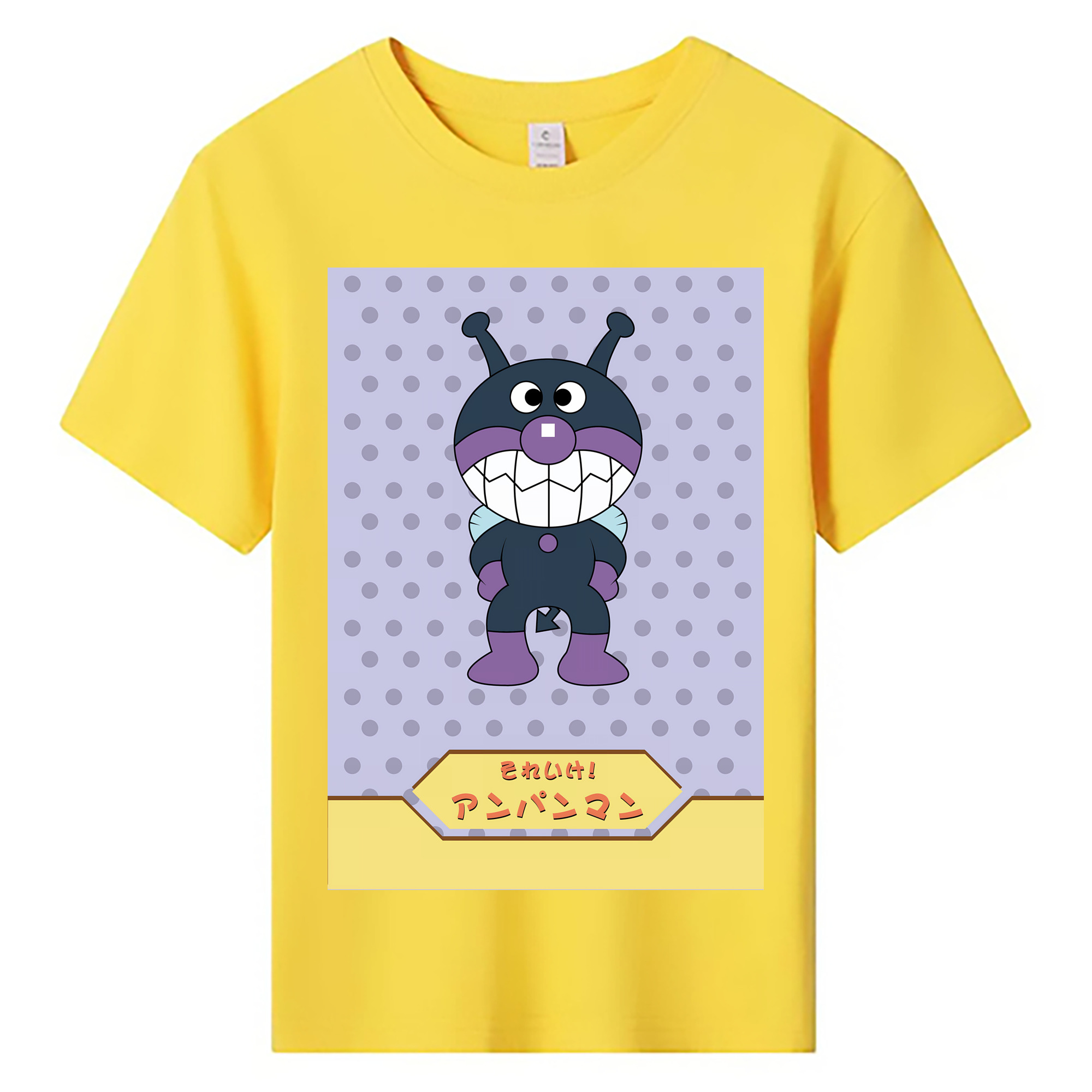 （画像用） アンパンマン Anpanman 綿100％キッズTシャツ（フロントプリント）