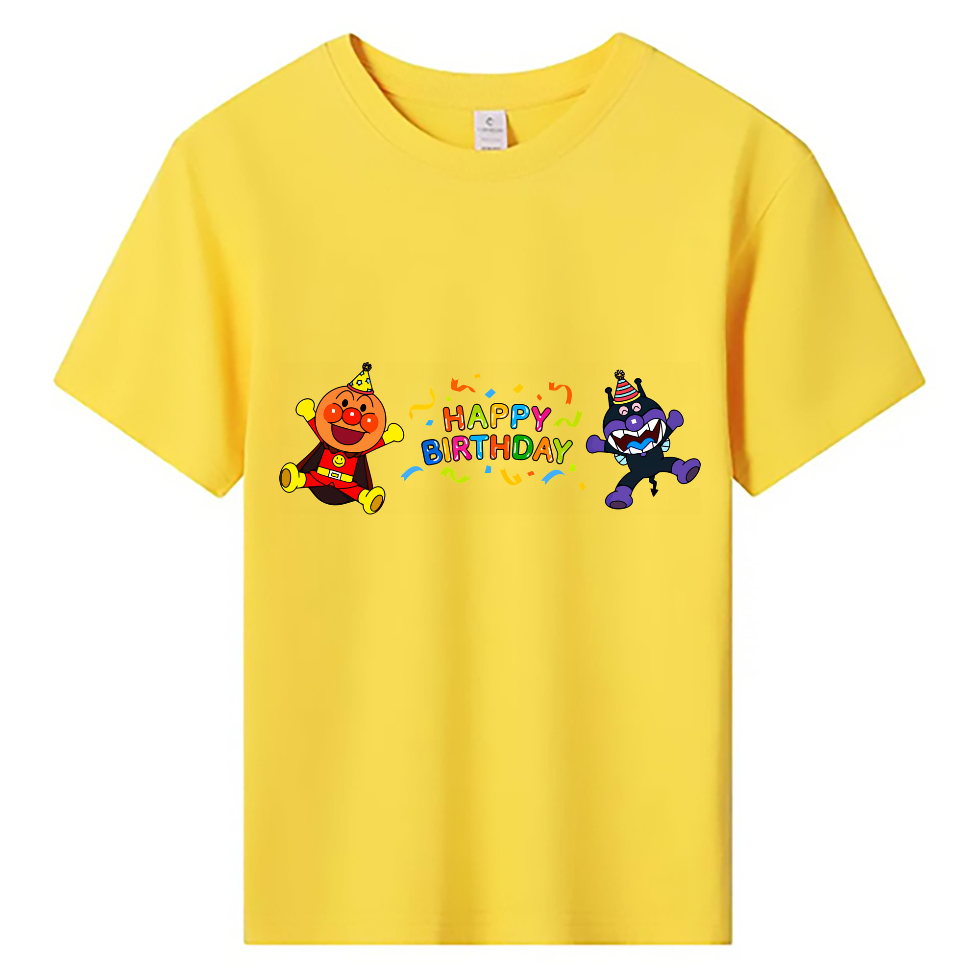 （画像用） アンパンマン Anpanman 綿100％キッズTシャツ（フロントプリント）