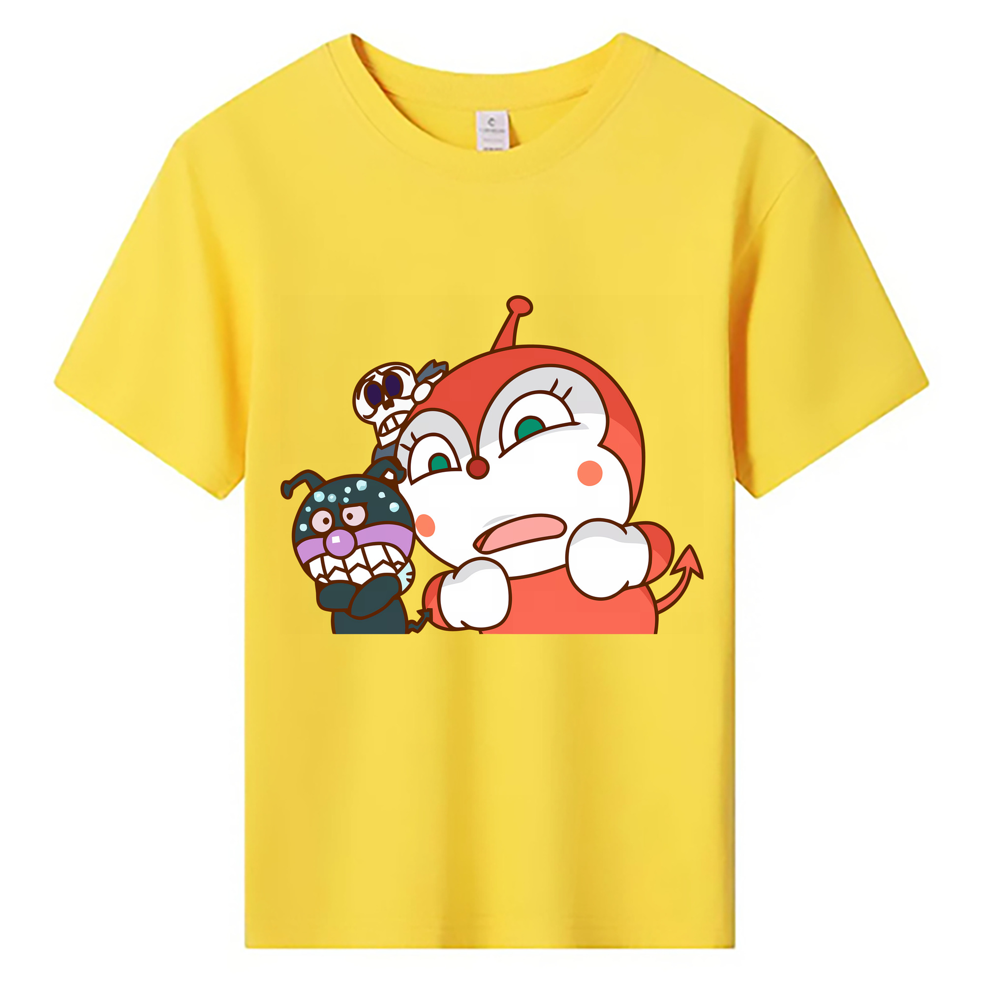 （画像用） アンパンマン Anpanman 綿100％キッズTシャツ（フロントプリント）