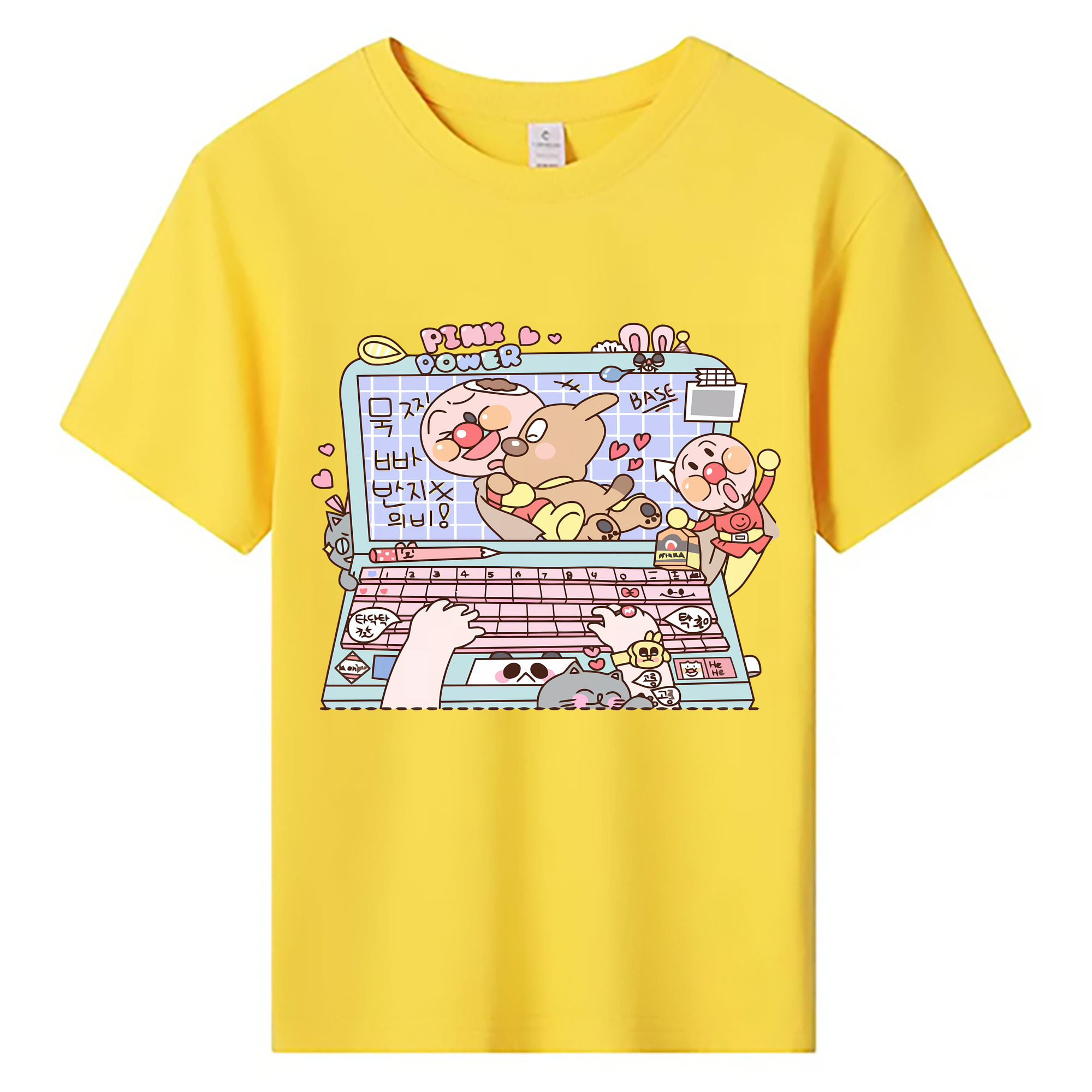 （画像用） アンパンマン Anpanman 綿100％キッズTシャツ（フロントプリント）