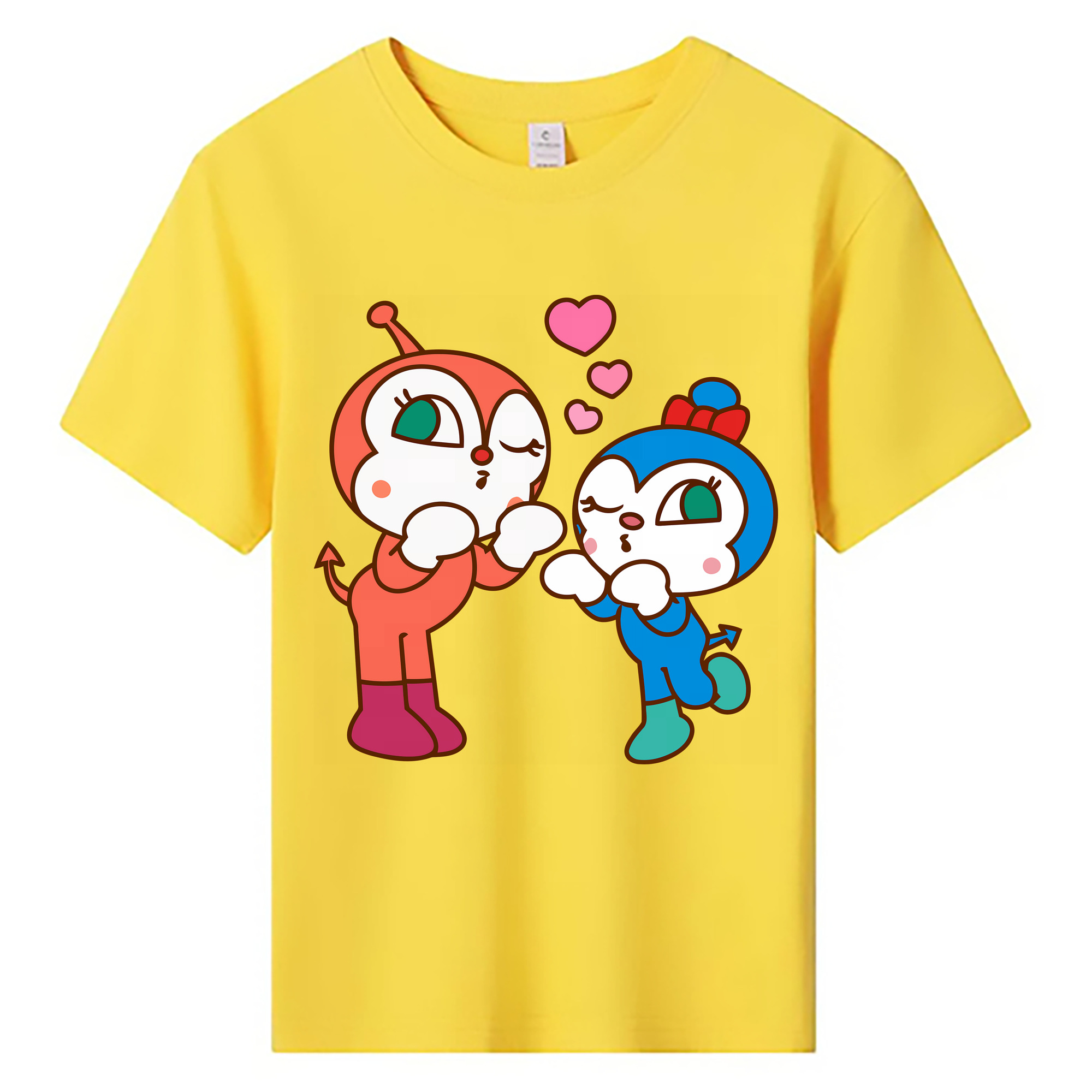 （画像用） アンパンマン Anpanman 綿100％キッズTシャツ（フロントプリント）