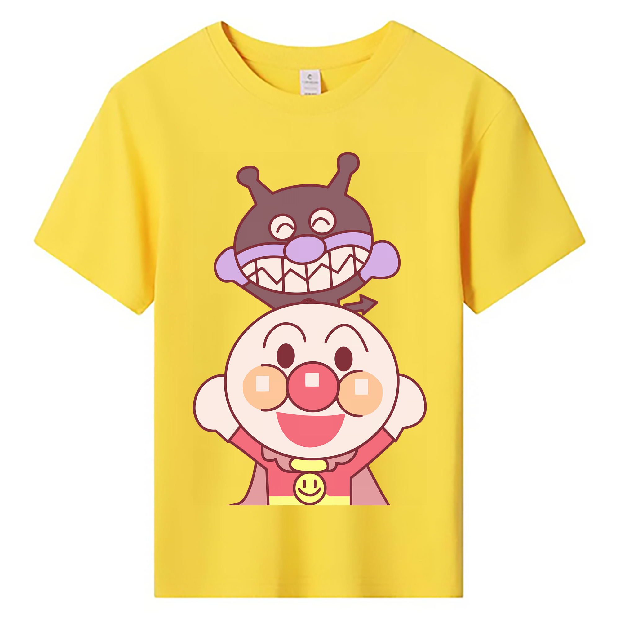 （画像用） アンパンマン Anpanman 綿100％キッズTシャツ（フロントプリント）