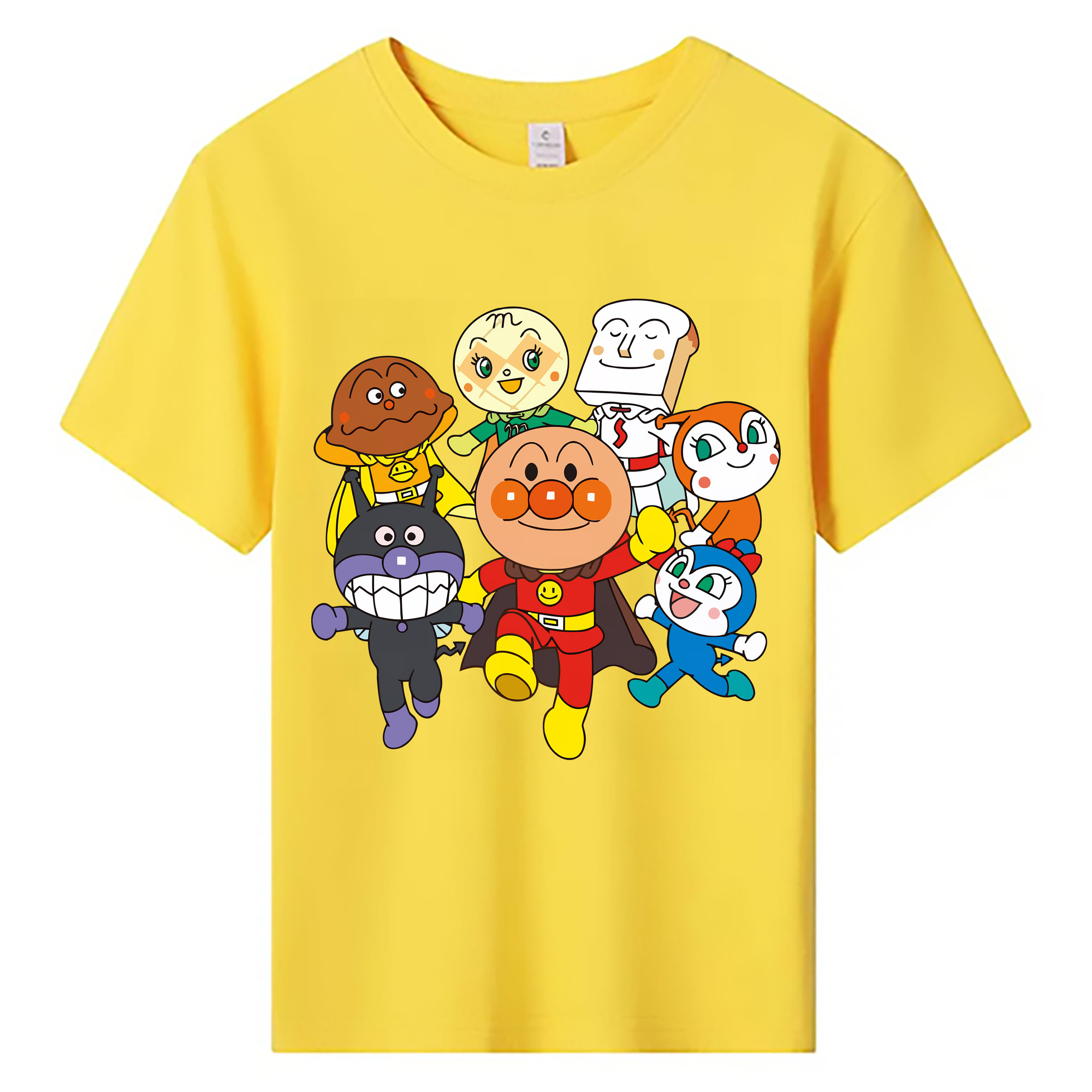 （画像用） アンパンマン Anpanman 綿100％キッズTシャツ（フロントプリント）