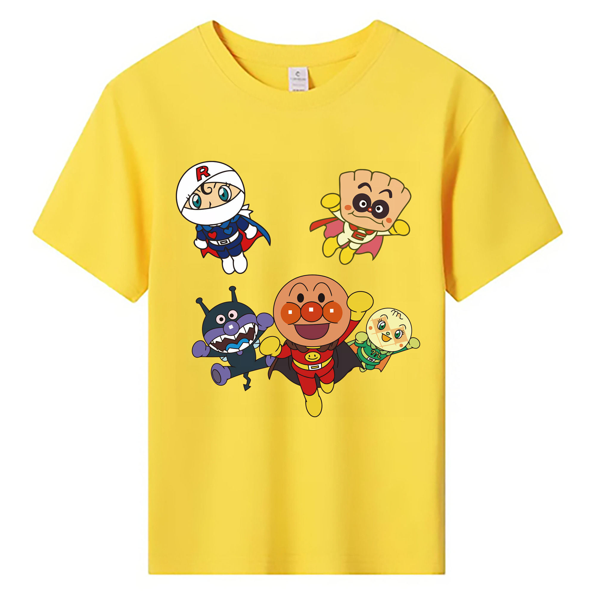（画像用） アンパンマン Anpanman 綿100％キッズTシャツ（フロントプリント）