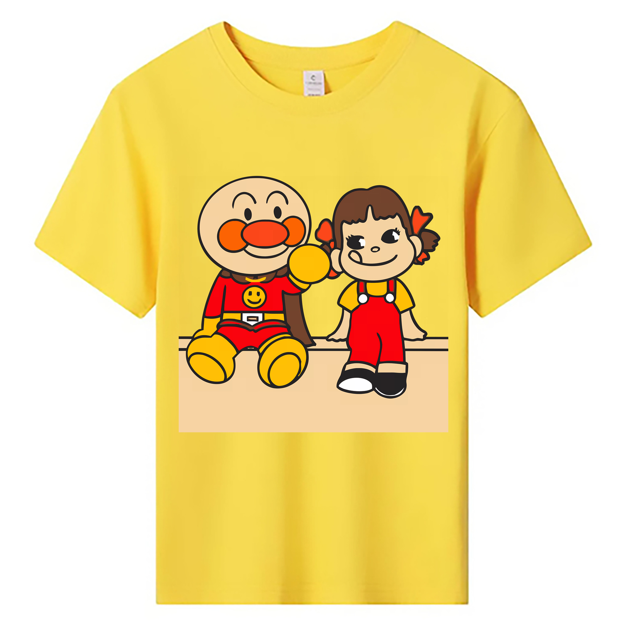 （画像用） アンパンマン Anpanman 綿100％キッズTシャツ（フロントプリント）