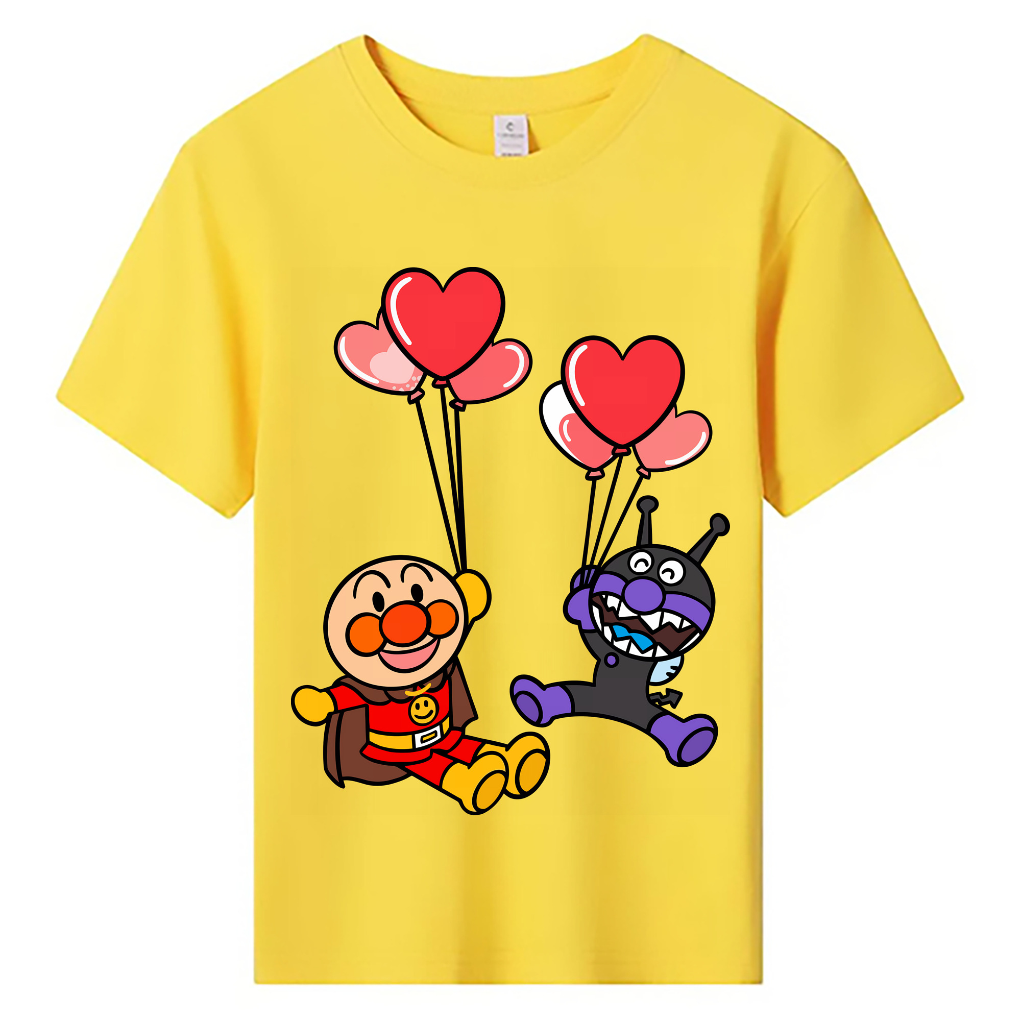 （画像用） アンパンマン Anpanman 綿100％キッズTシャツ（フロントプリント）