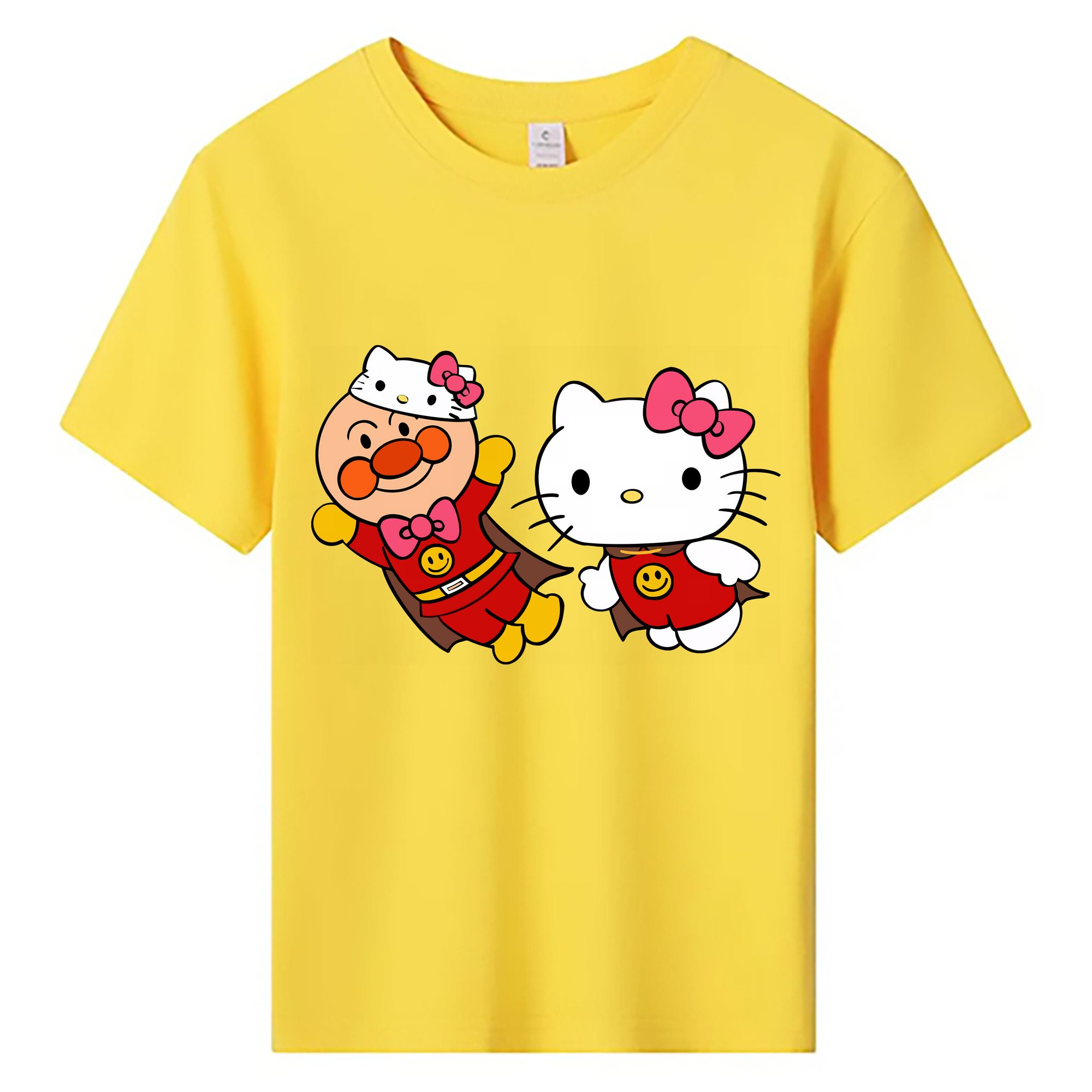 （画像用） アンパンマン Anpanman 綿100％キッズTシャツ（フロントプリント）