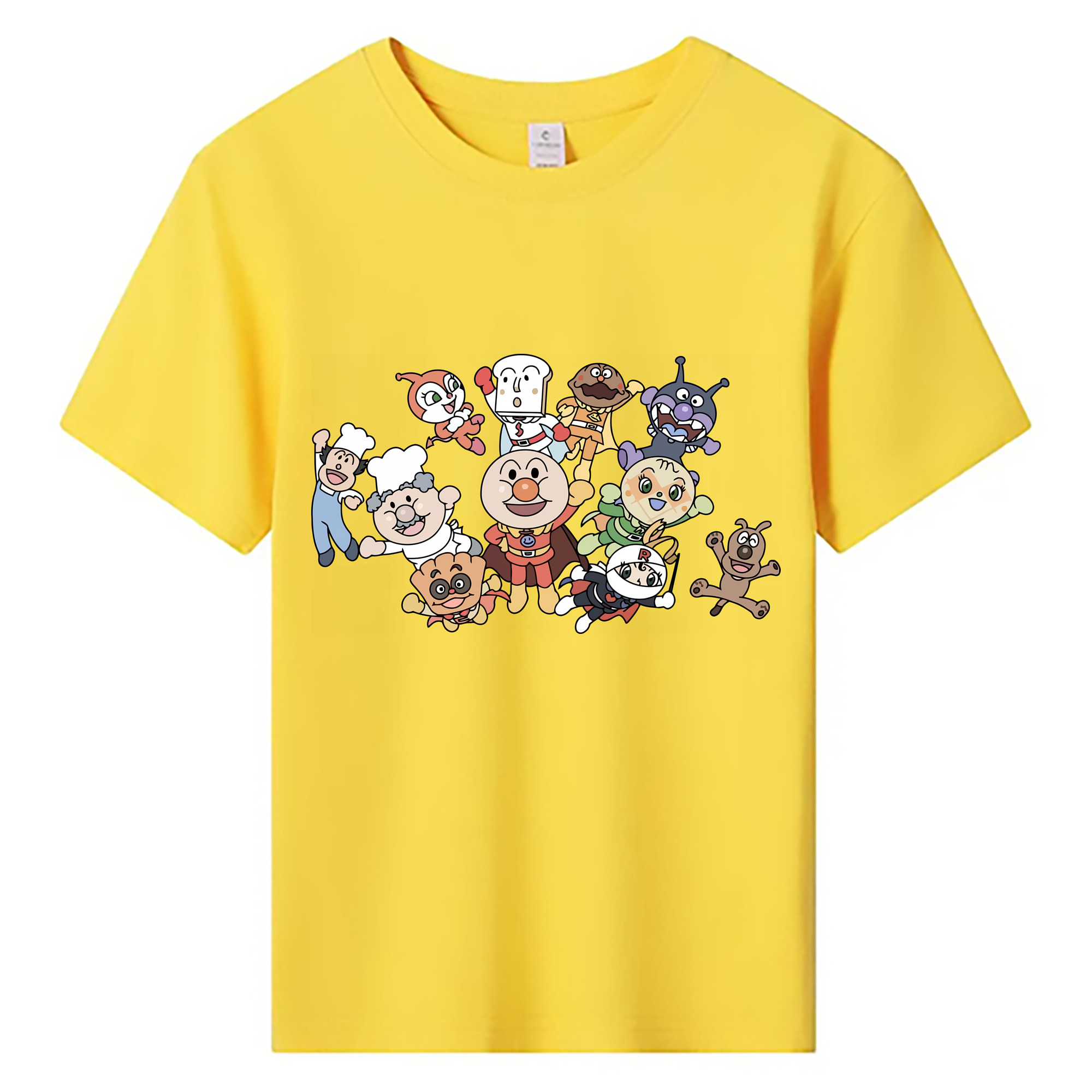 （画像用） アンパンマン Anpanman 綿100％キッズTシャツ（フロントプリント）