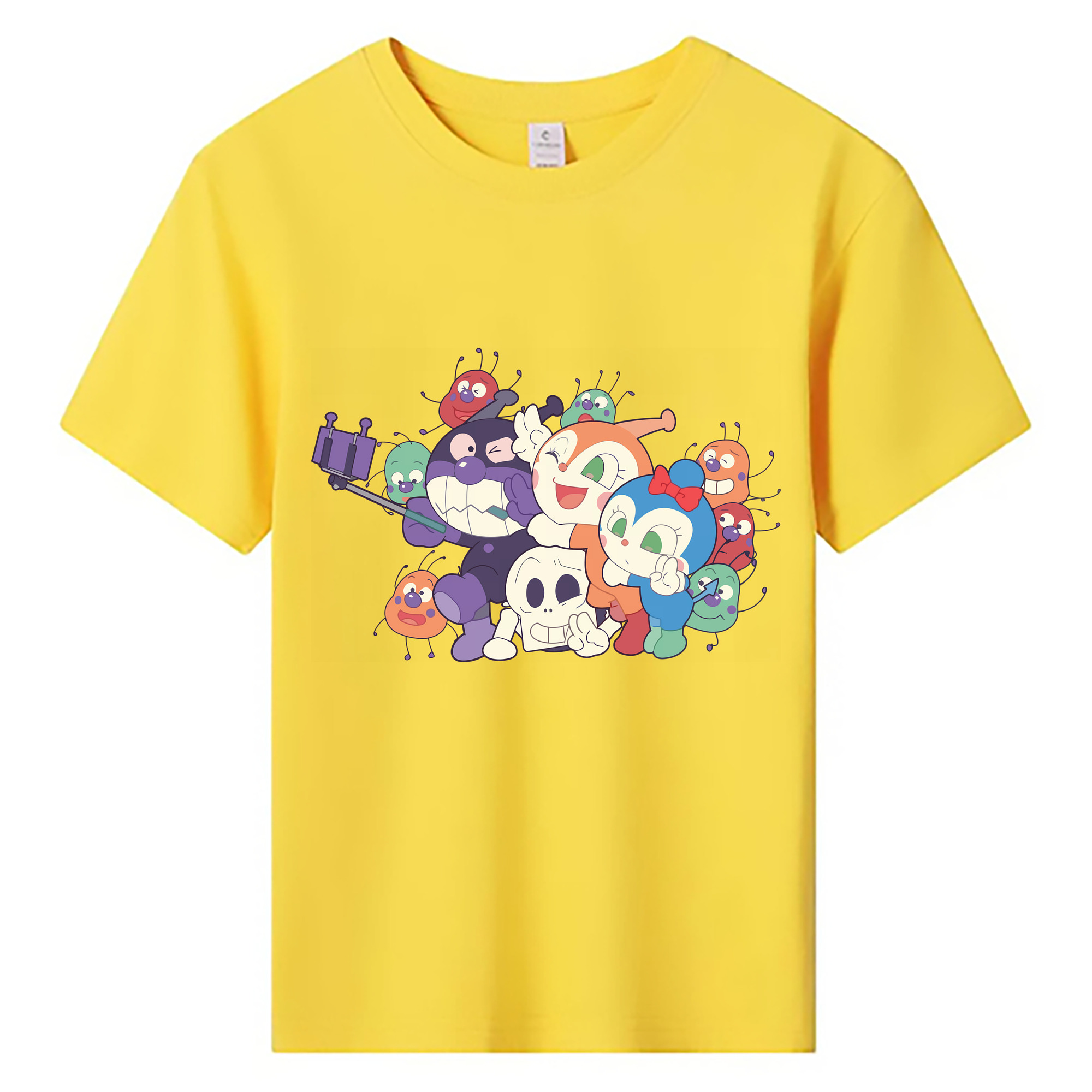 （画像用） アンパンマン Anpanman 綿100％キッズTシャツ（フロントプリント）