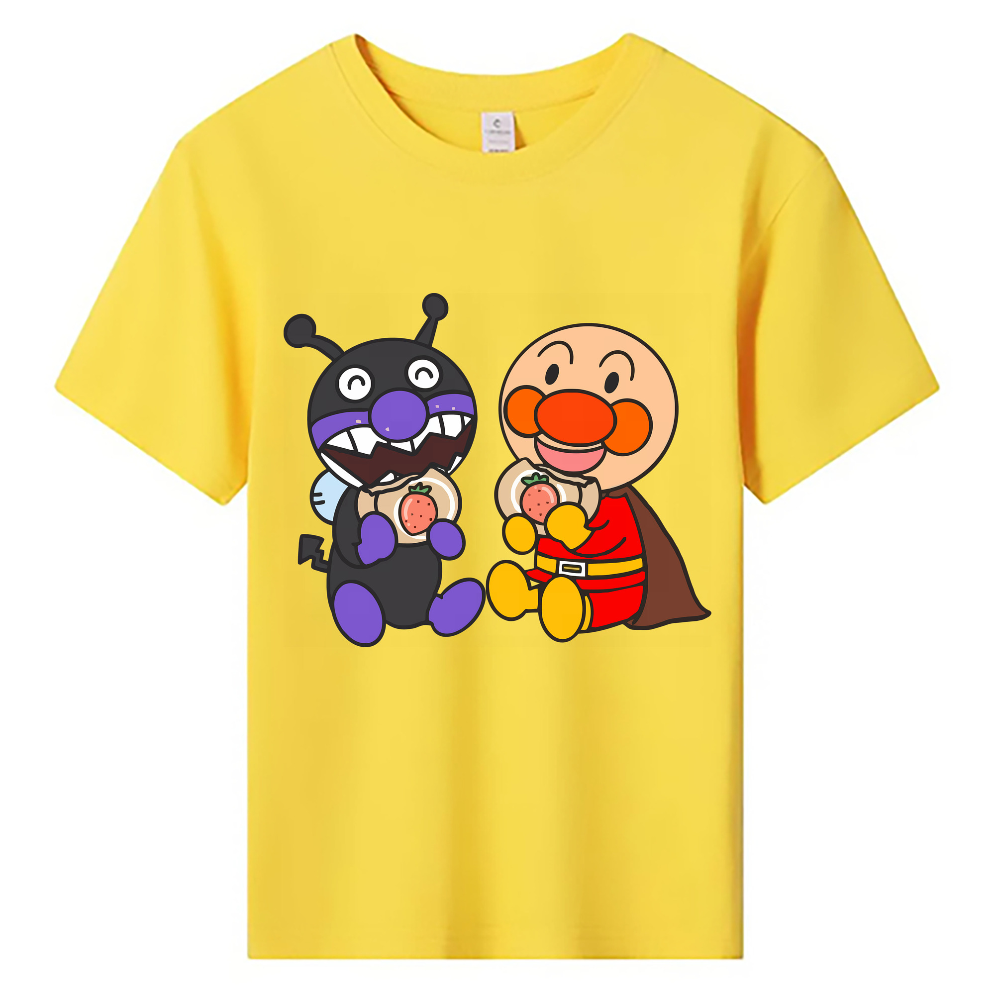 （画像用） アンパンマン Anpanman 綿100％キッズTシャツ（フロントプリント）