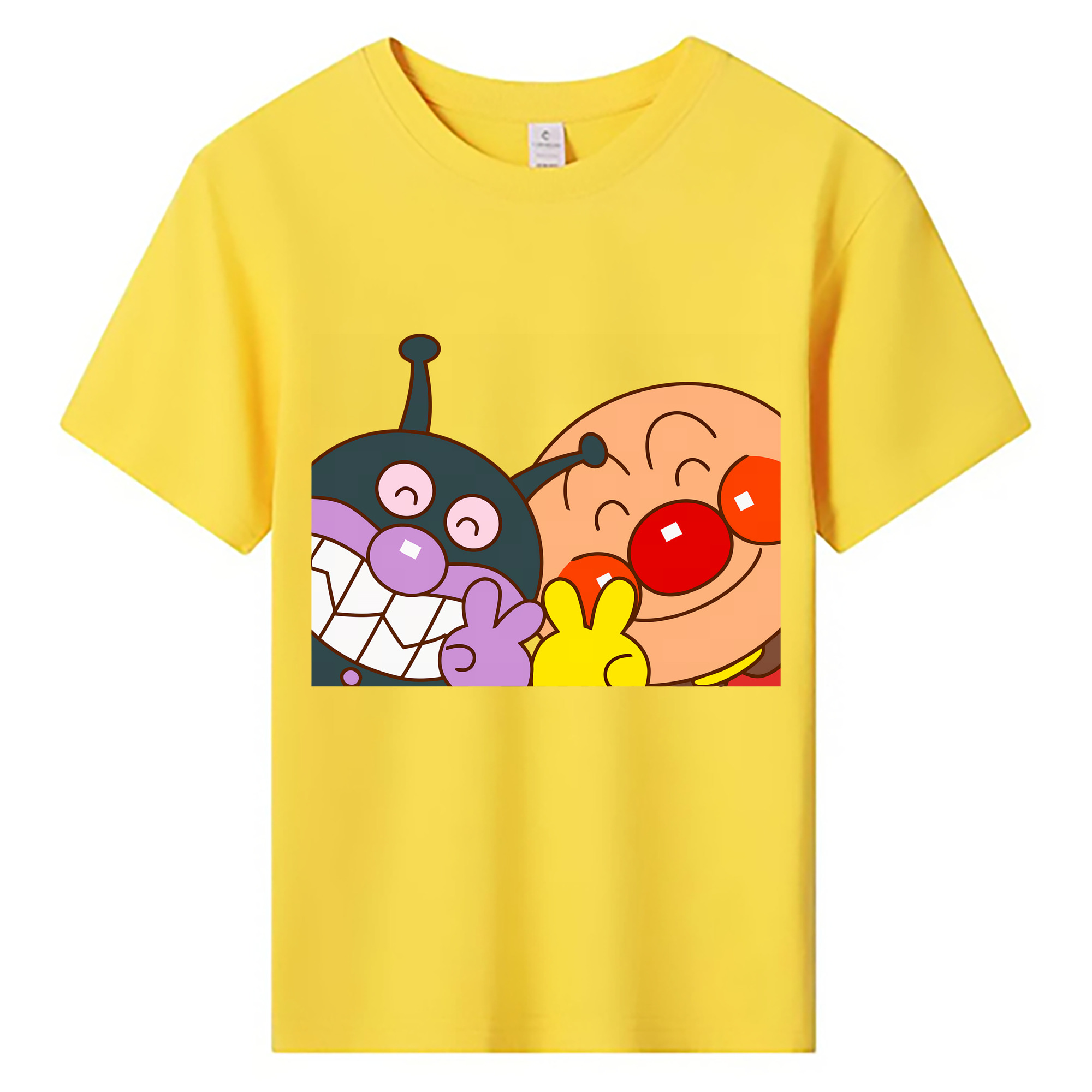 （画像用） アンパンマン Anpanman 綿100％キッズTシャツ（フロントプリント）
