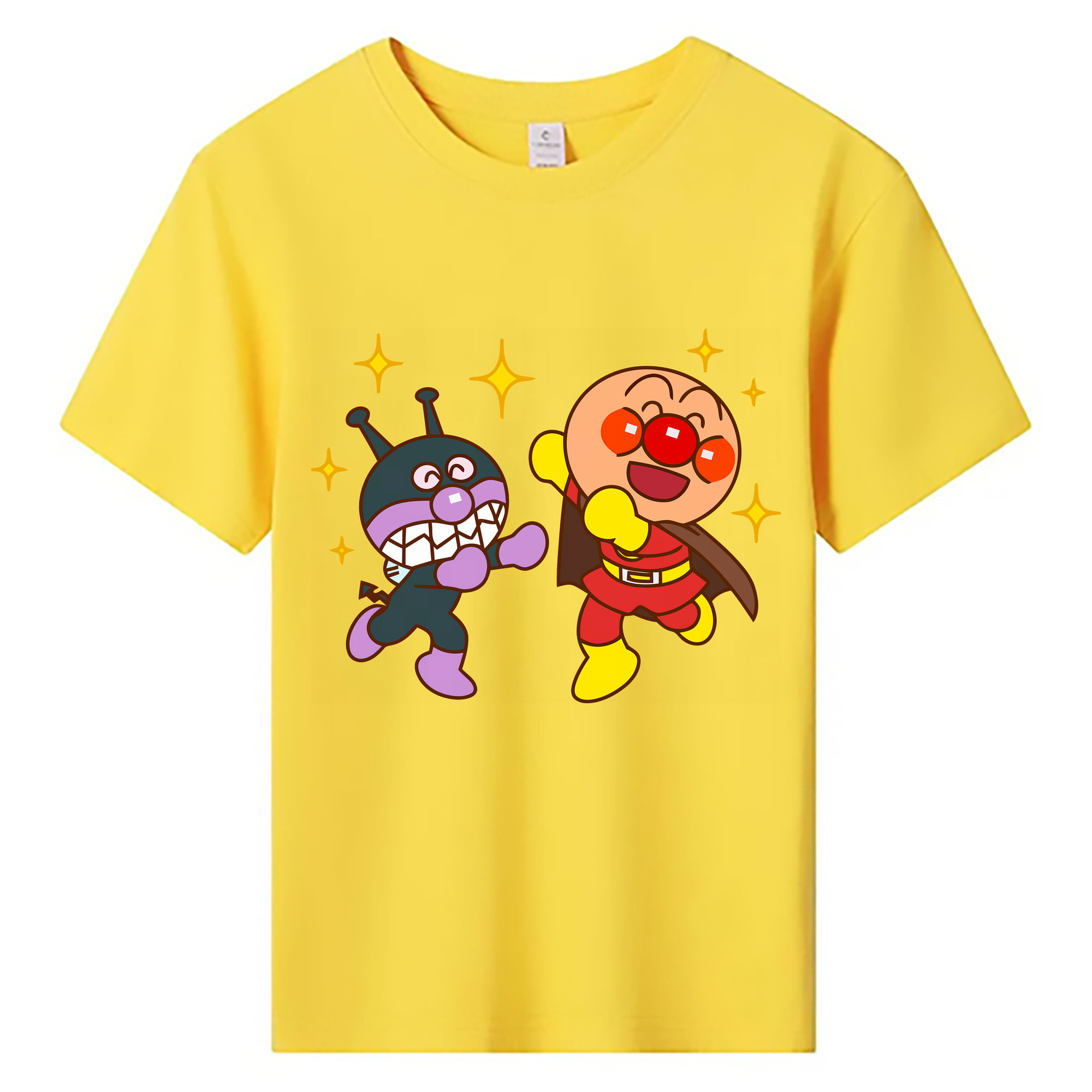 （画像用） アンパンマン Anpanman 綿100％キッズTシャツ（フロントプリント）