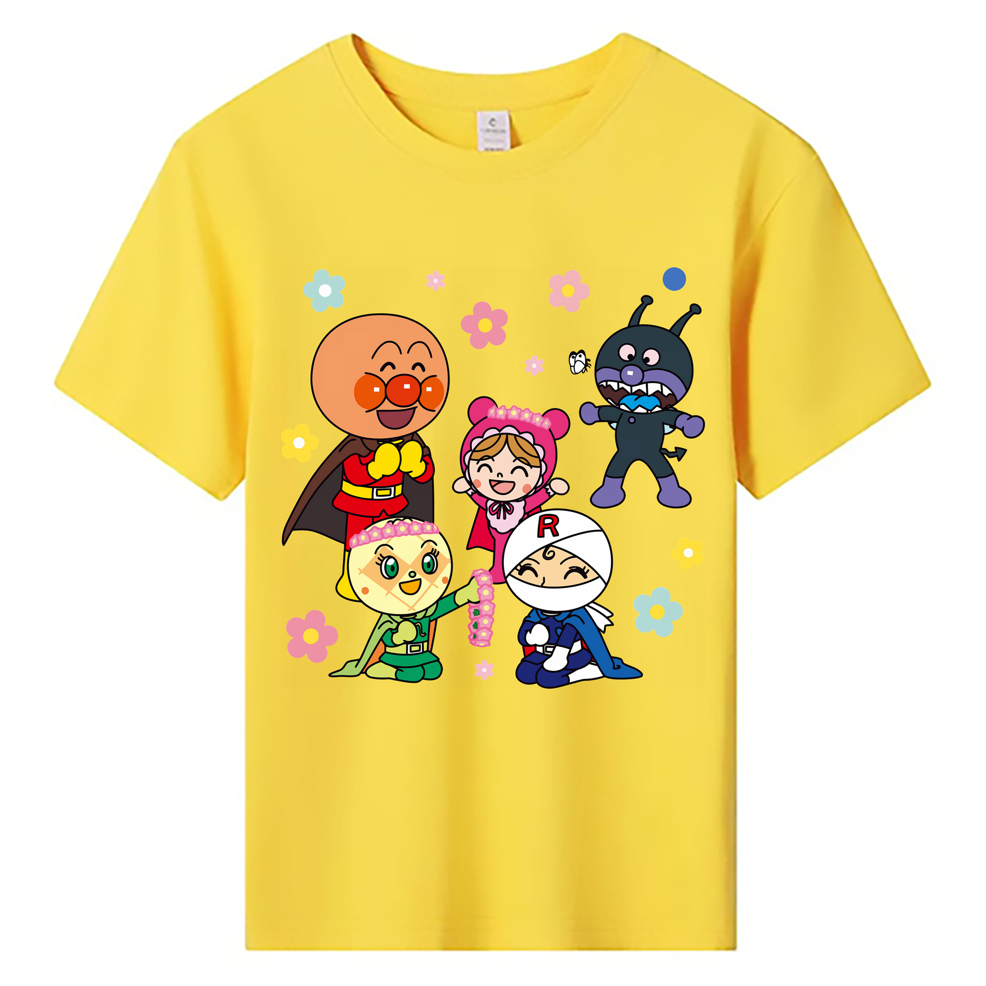 （画像用） アンパンマン Anpanman 綿100％キッズTシャツ（フロントプリント）