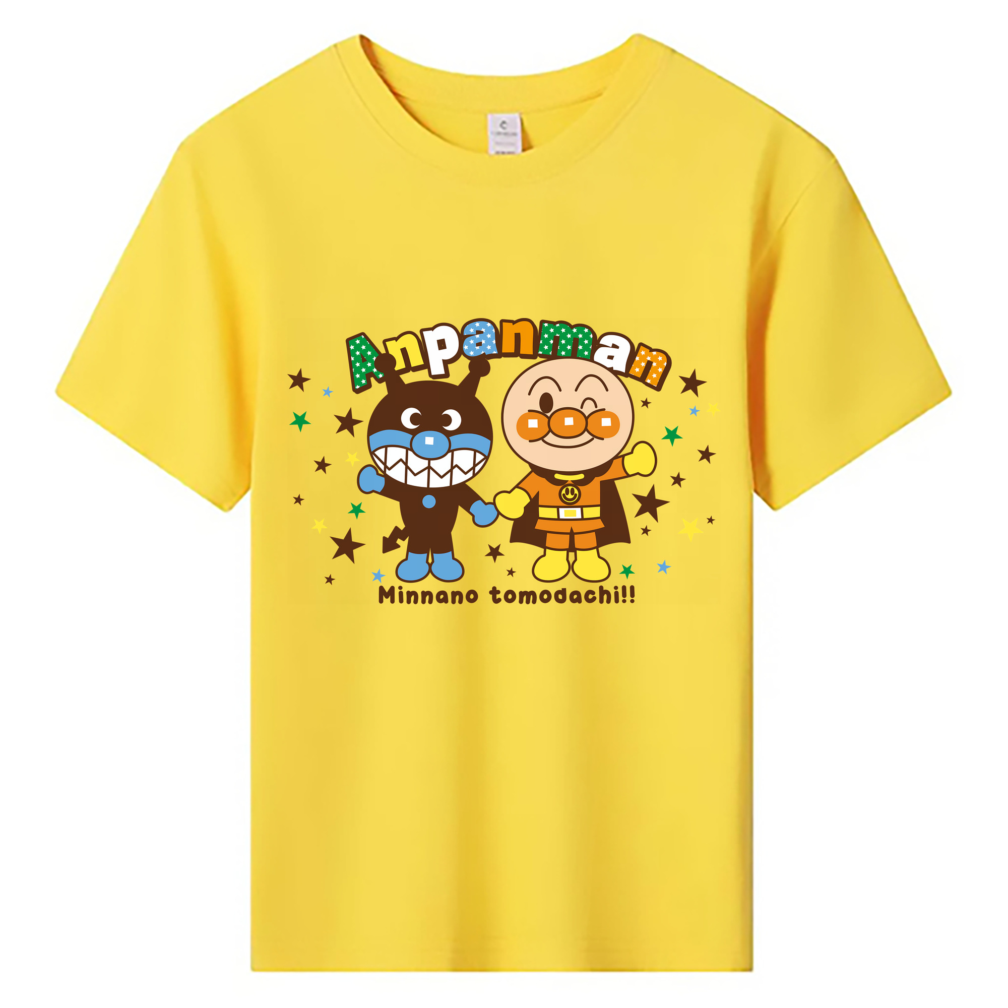 （画像用） アンパンマン Anpanman 綿100％キッズTシャツ（フロントプリント）
