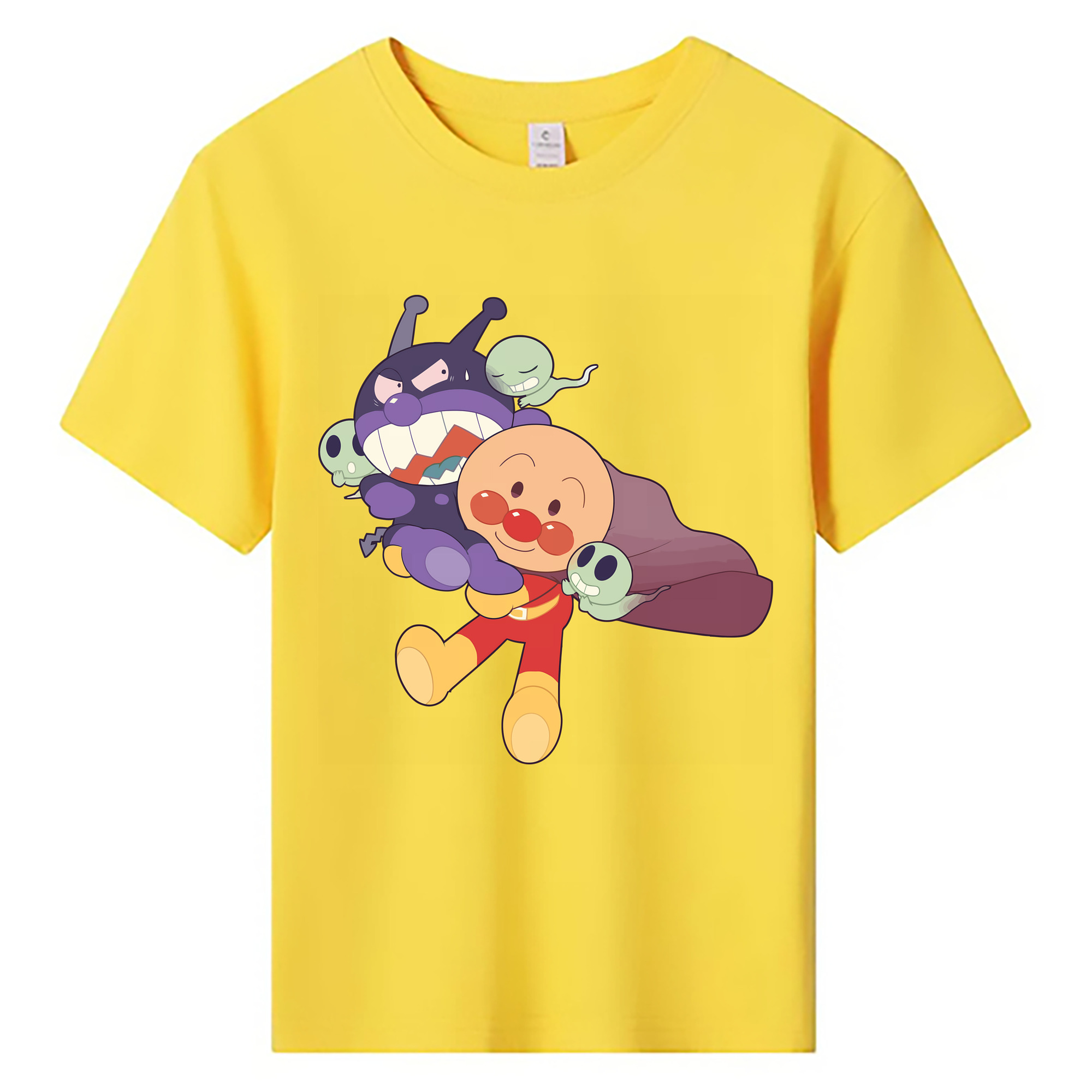 （画像用） アンパンマン Anpanman 綿100％キッズTシャツ（フロントプリント）