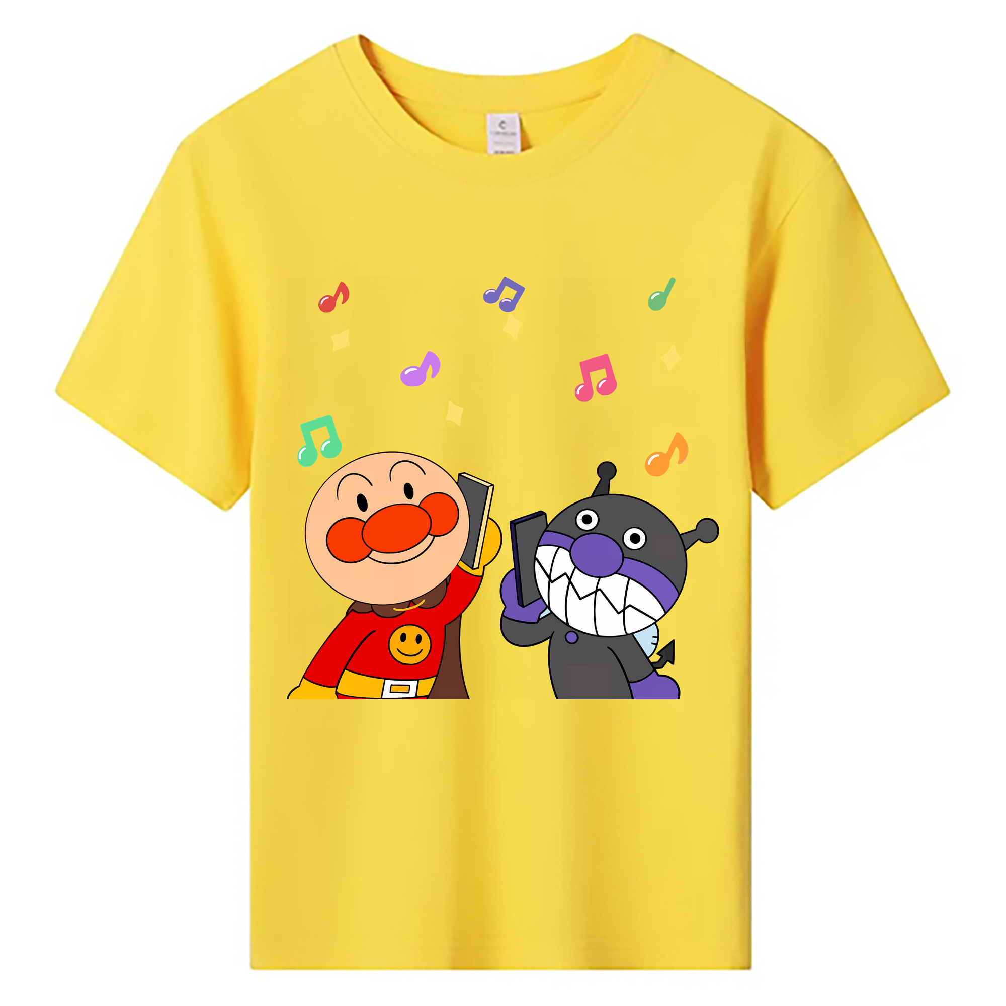 （画像用） アンパンマン Anpanman 綿100％キッズTシャツ（フロントプリント）