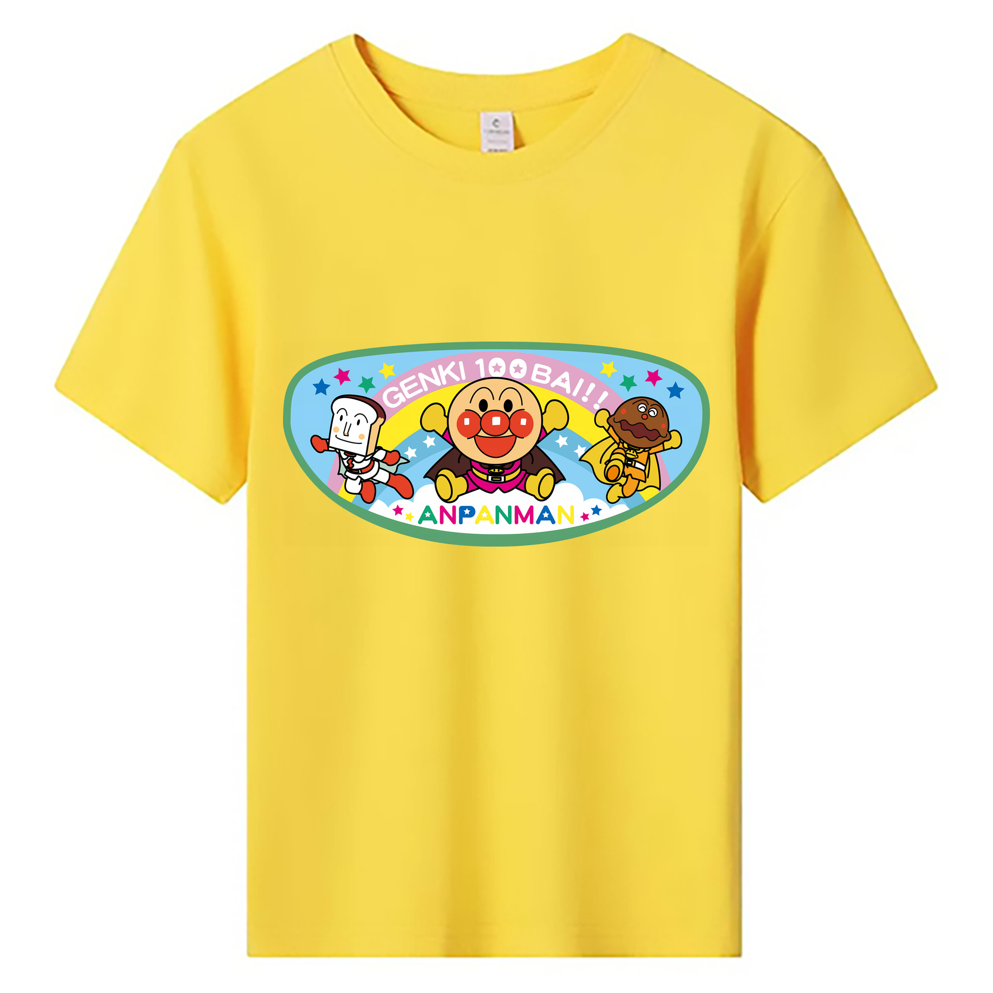 （画像用） アンパンマン Anpanman 綿100％キッズTシャツ（フロントプリント）