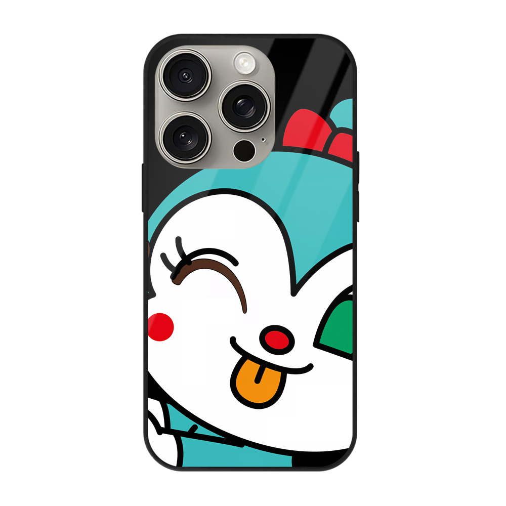 （画像用） アンパンマン Anpanman 【iPhone15Pro対応】スマホケース 耐衝撃＆黄変防止 背面ガラス