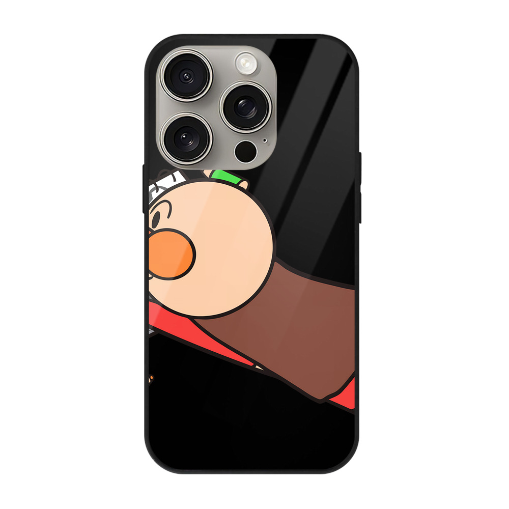 （画像用） アンパンマン Anpanman 【iPhone15Pro対応】スマホケース 耐衝撃＆黄変防止 背面ガラス