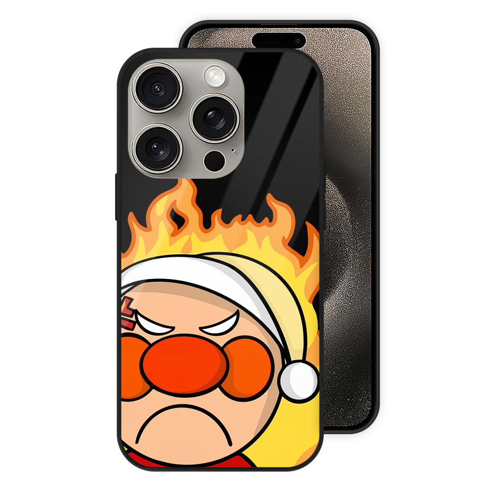 （画像用） アンパンマン Anpanman 【iPhone15Pro対応】スマホケース 耐衝撃＆黄変防止 背面ガラス