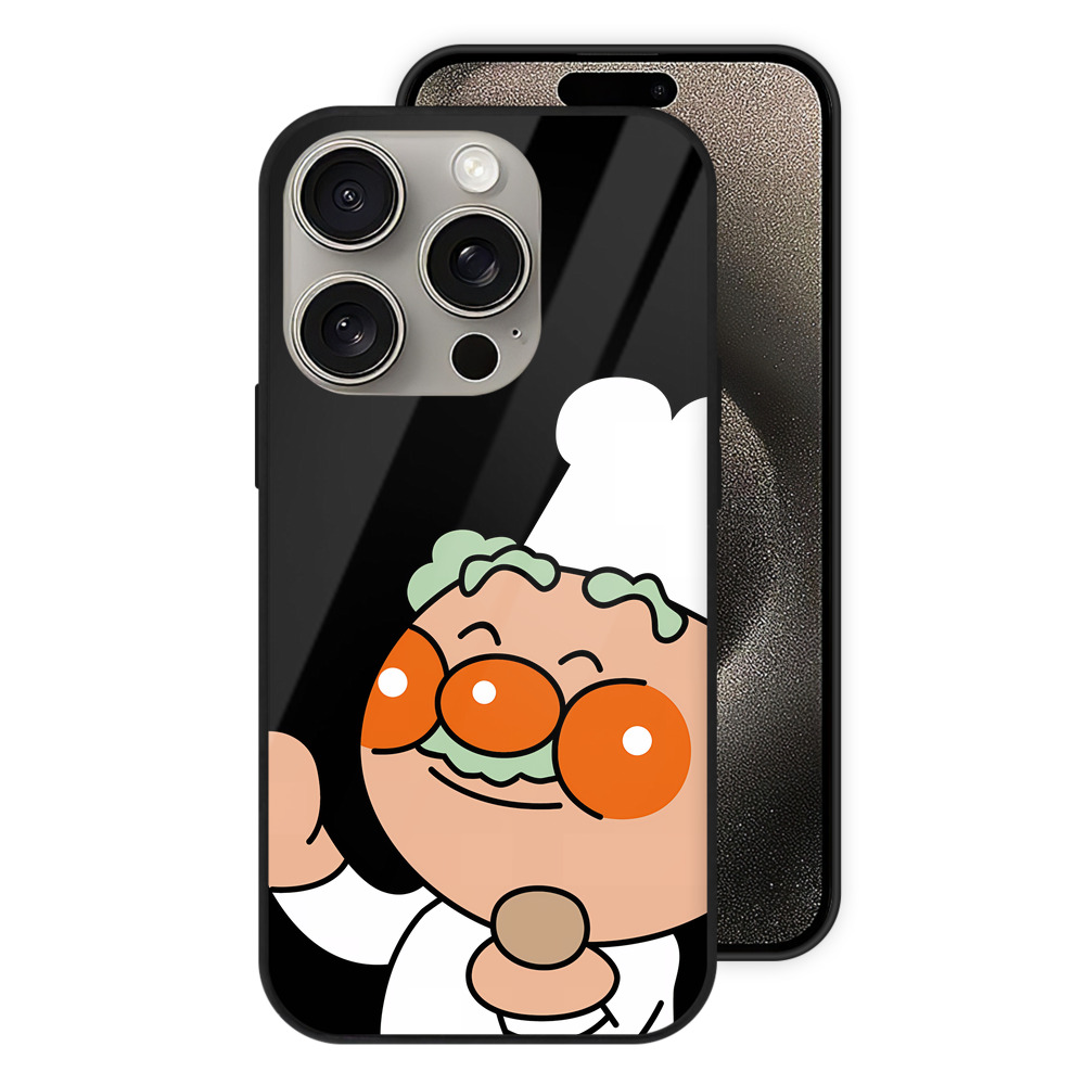 （画像用） アンパンマン Anpanman 【iPhone15Pro対応】スマホケース 耐衝撃＆黄変防止 背面ガラス