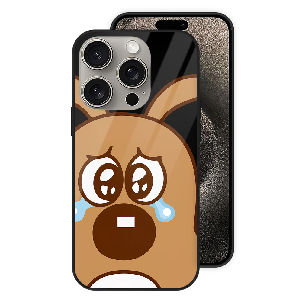 （画像用） アンパンマン Anpanman 【iPhone15Pro対応】スマホケース 耐衝撃＆黄変防止 背面ガラス