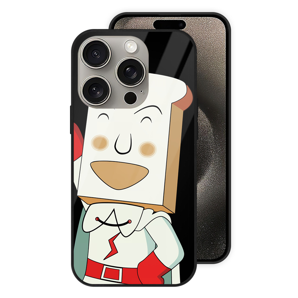 （画像用） アンパンマン Anpanman 【iPhone15Pro対応】スマホケース 耐衝撃＆黄変防止 背面ガラス